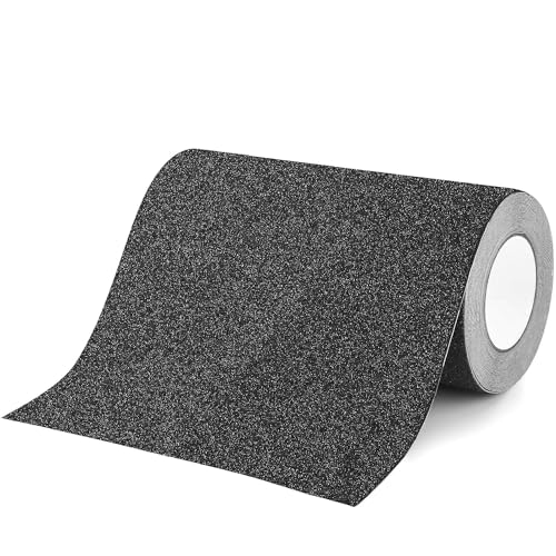 Oqingluan Striscia Antiscivolo Adesiva 25cm*10m, Nera