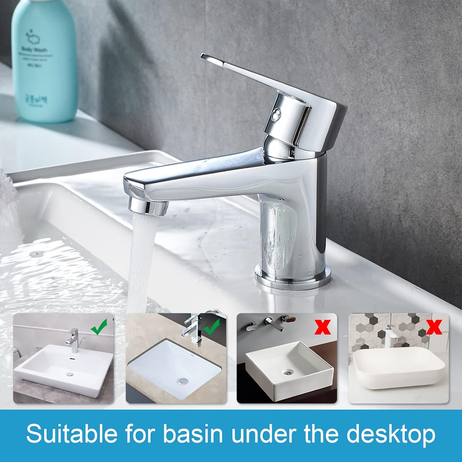 Ibergrif Star - Miscelatore Bagno con Risparmio Idrico - immagine 5