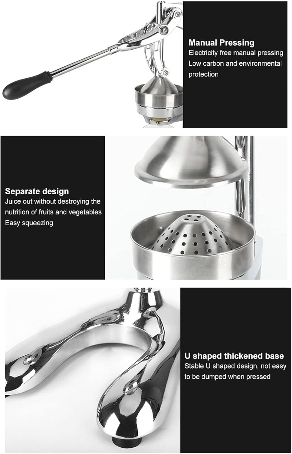 Spremiagrumi Manuale Professionale da Cucina - immagine 5