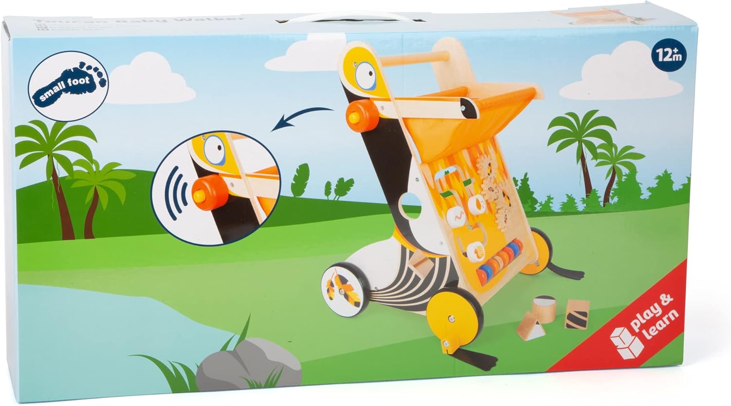 small foot company Babytoys, 11737 Carrello Da Passeggio Tucano, 49 cm - immagine 12
