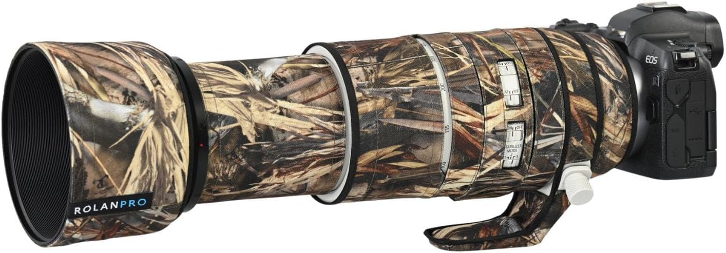 Rolanpro Copriobiettivo Impermeabile per Canon RF 100-500mm