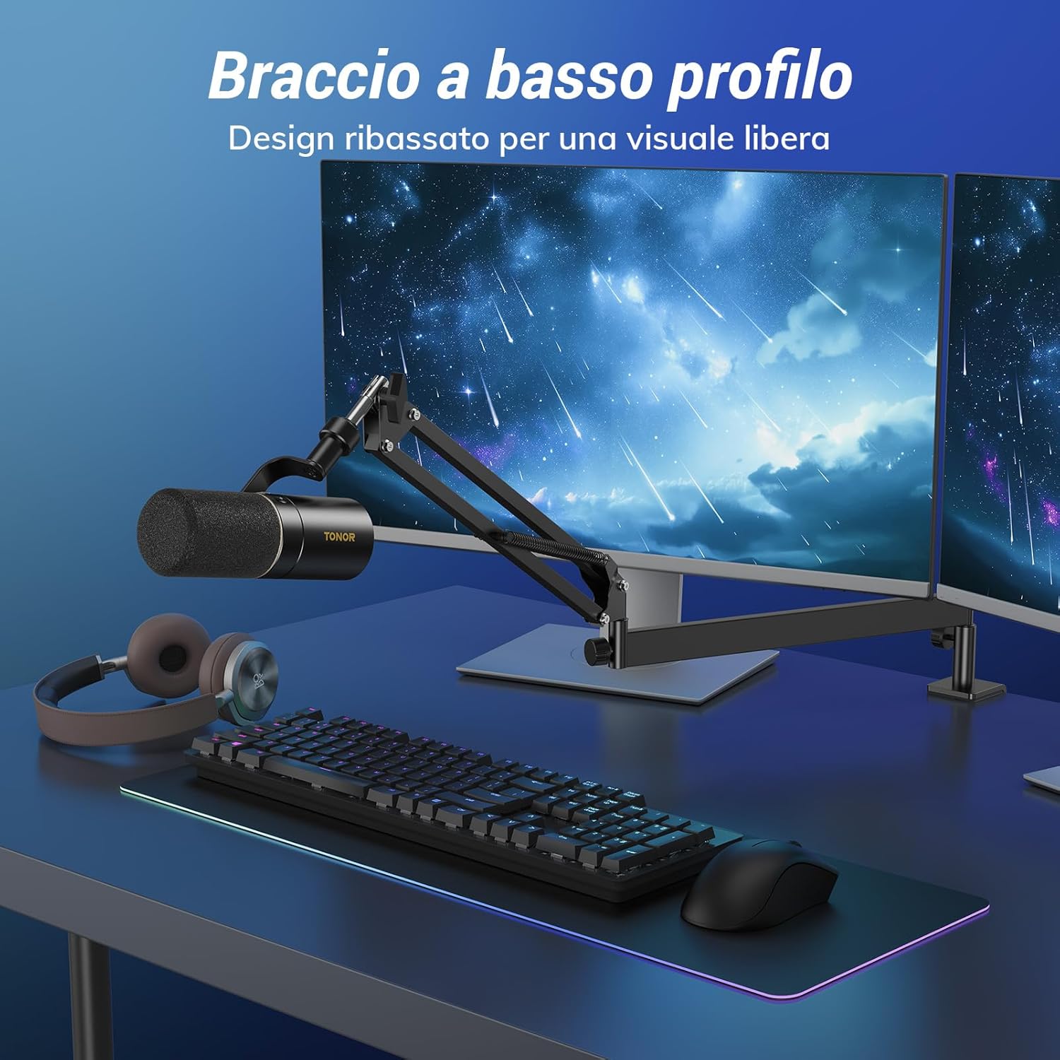 Tonor Microfono Gaming USB/XLR Dinamico Cardioide TD510+ - immagine 4