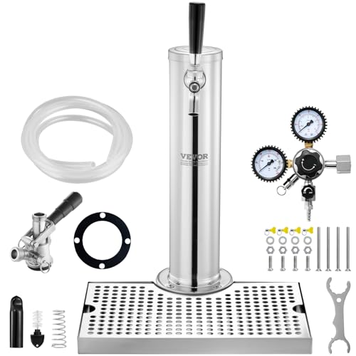 Vevor Dispenser Torre Birra Spina Singolo Acciaio Inox
