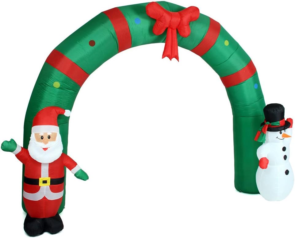 Bakaji Arco Gonfiabile Natalizio 240cm con LED