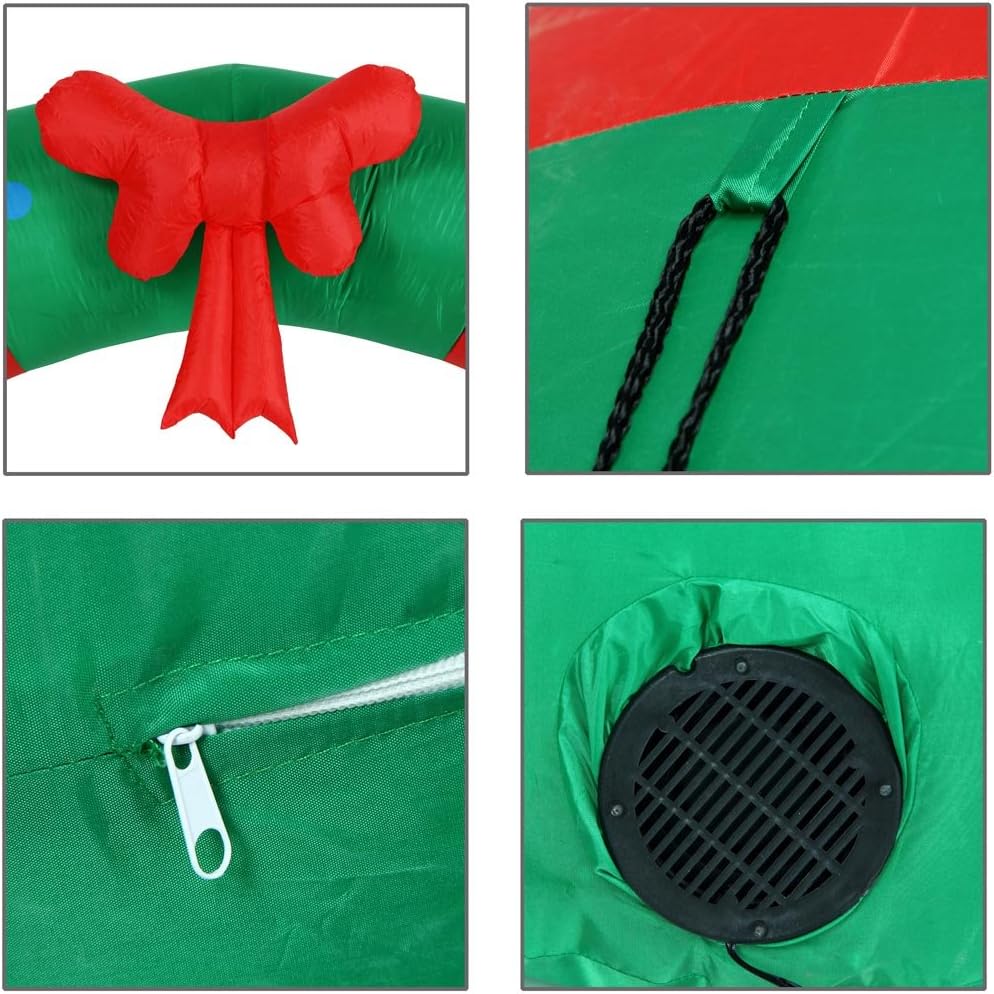 Bakaji Arco Gonfiabile Natalizio 240cm con LED - immagine 3