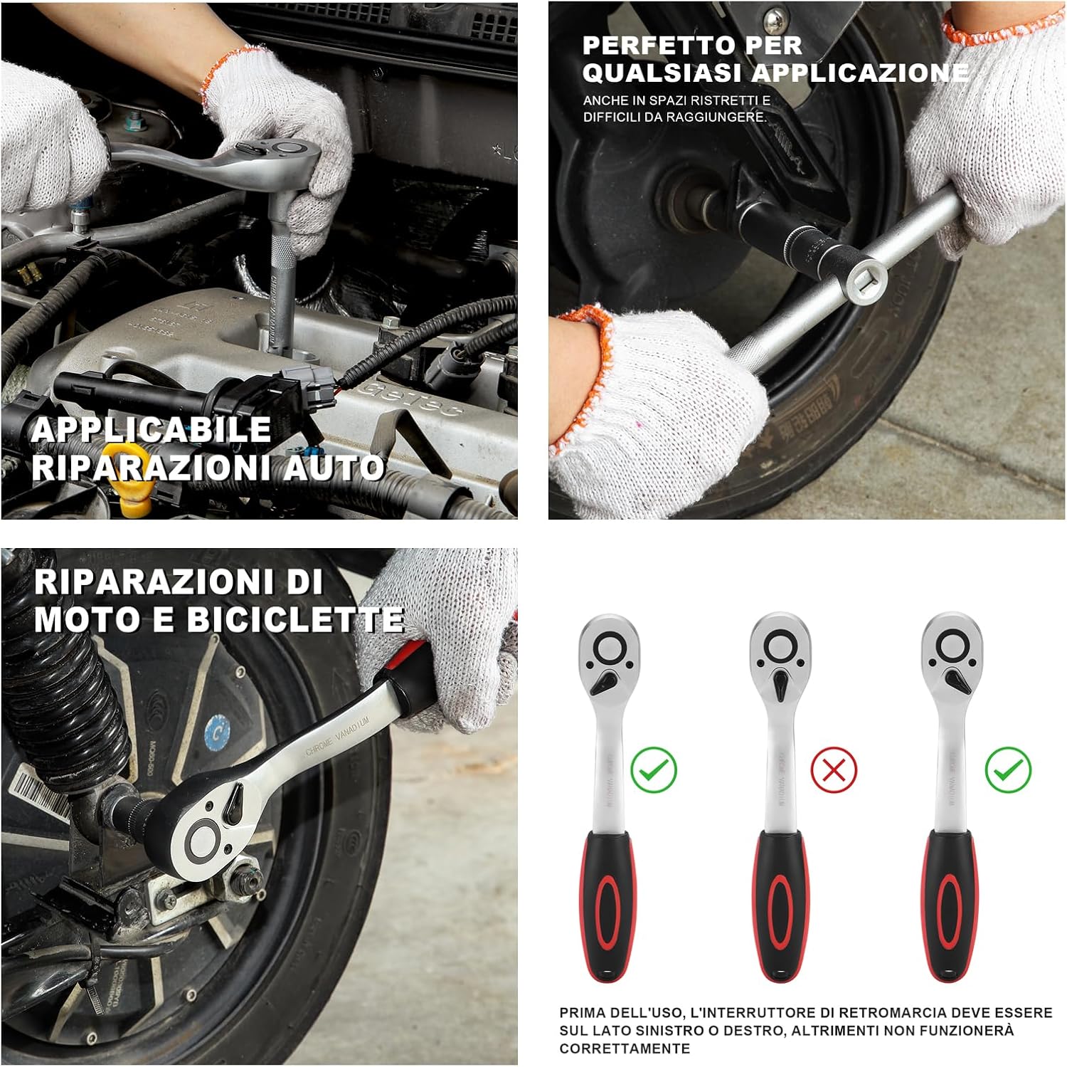 Teeno Set Chiavi e Punte 1/2" e 1/4" 108 Pezzi - immagine 5