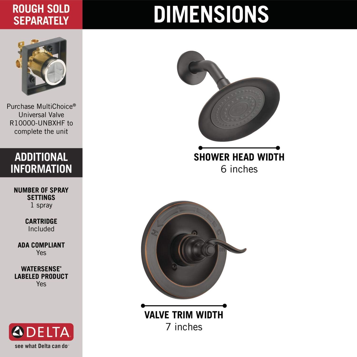 Delta Windemere BT14296-OB - Kit Doccia Monocomando - immagine 3