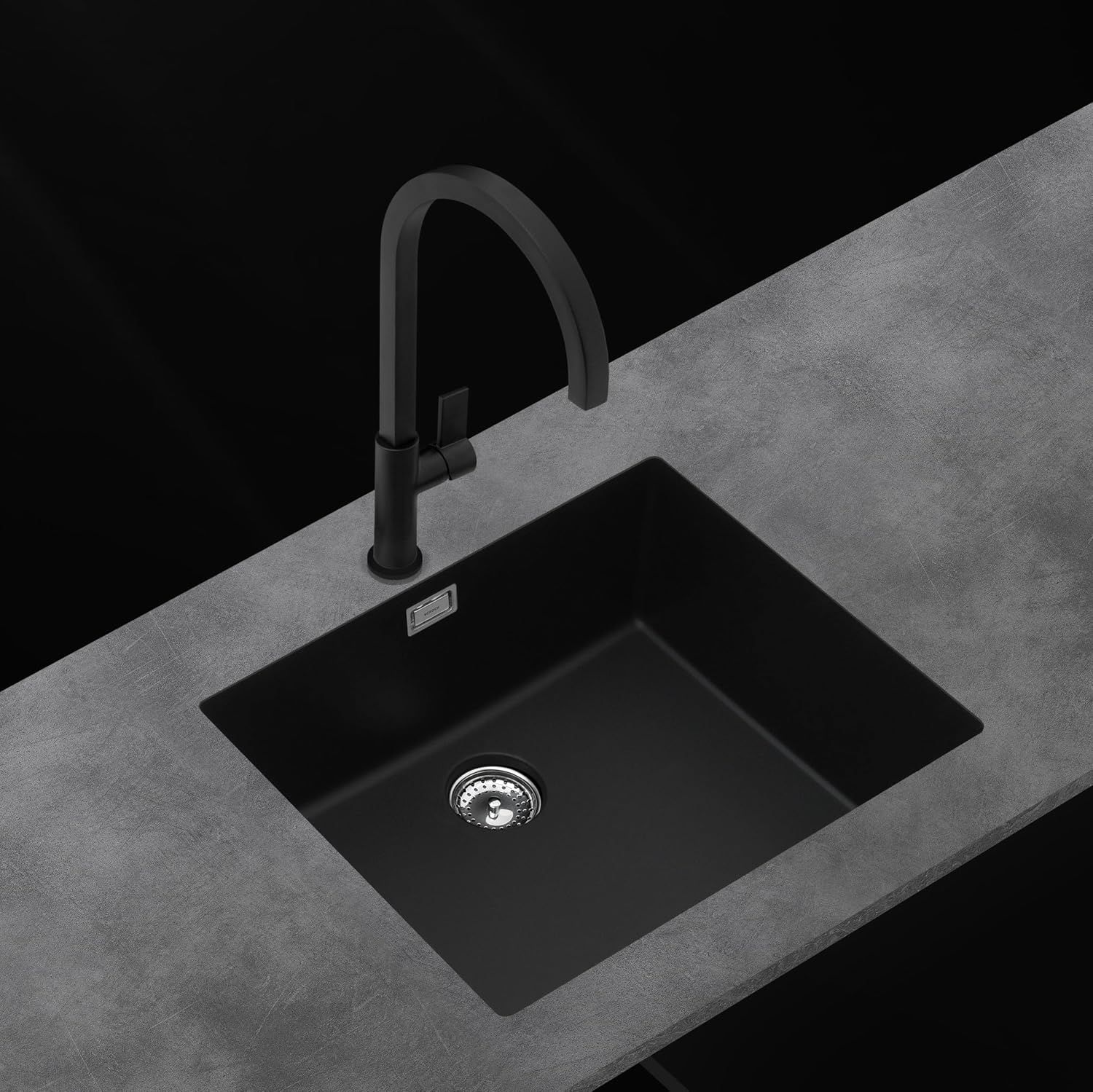 Schock Miscelatore Aquacube Monocomando Antracite - immagine 3