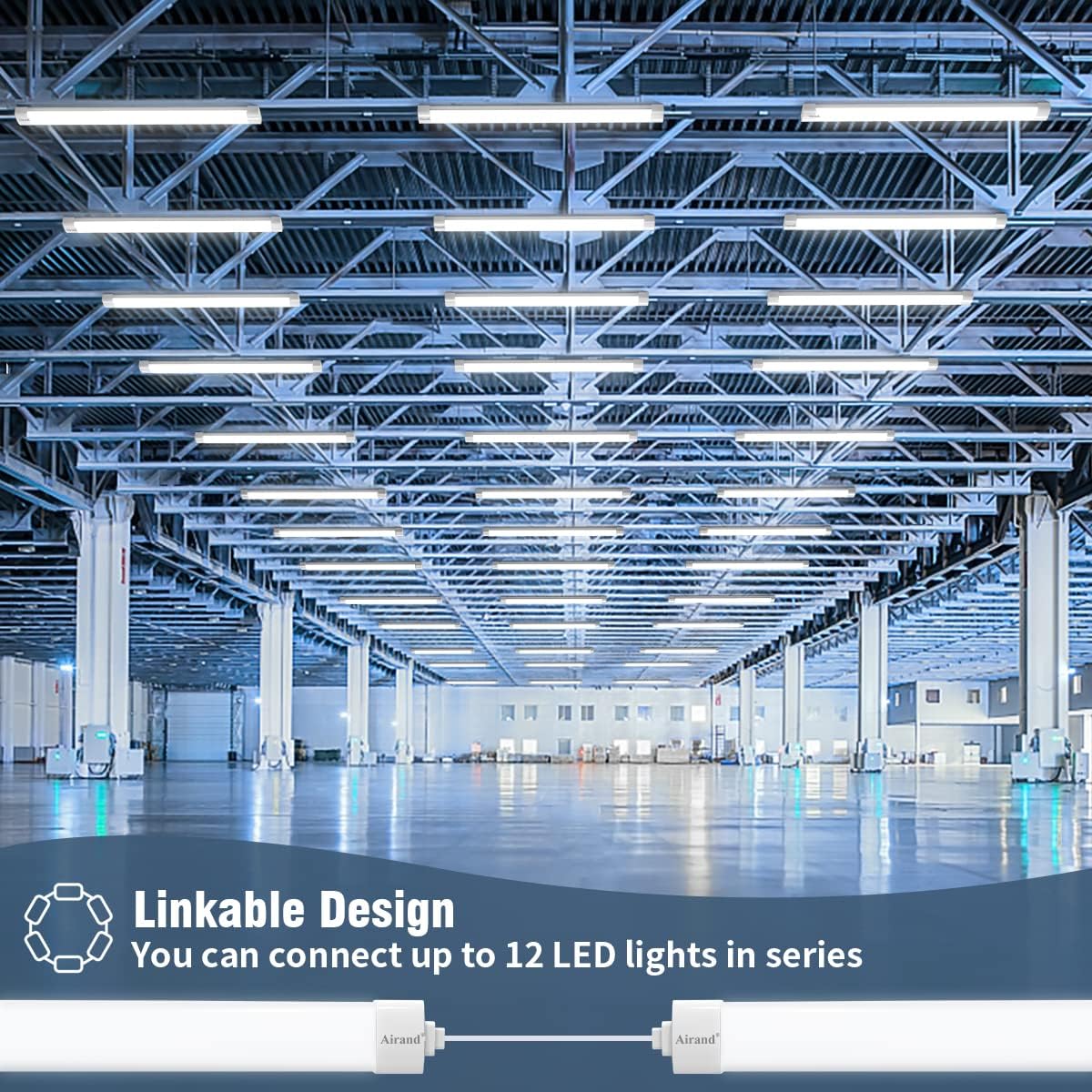 Airand Tubo LED 150CM 45W 4500LM Ultraslim - immagine 4