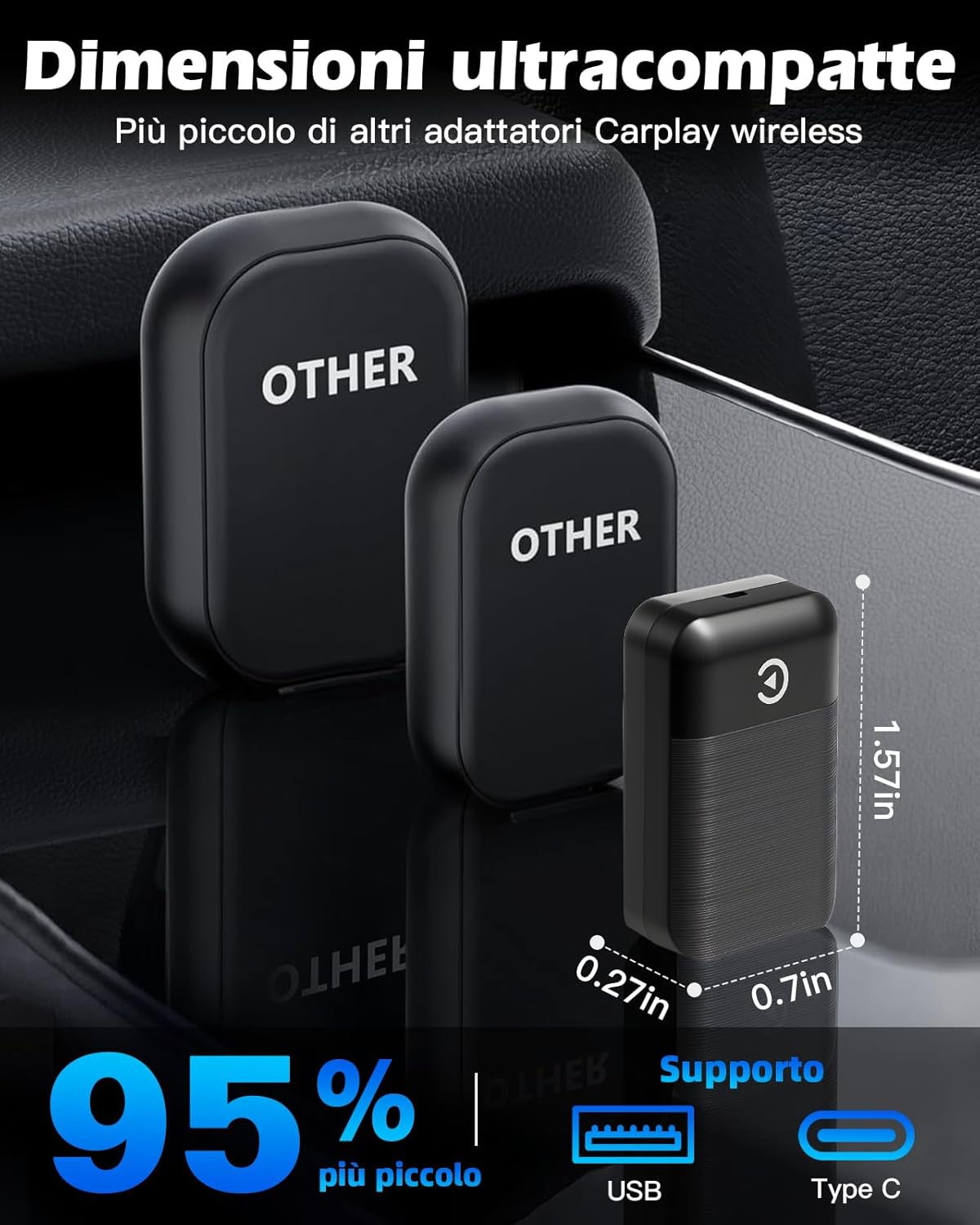 Adattatore CarPlay Wireless per iPhone - immagine 3