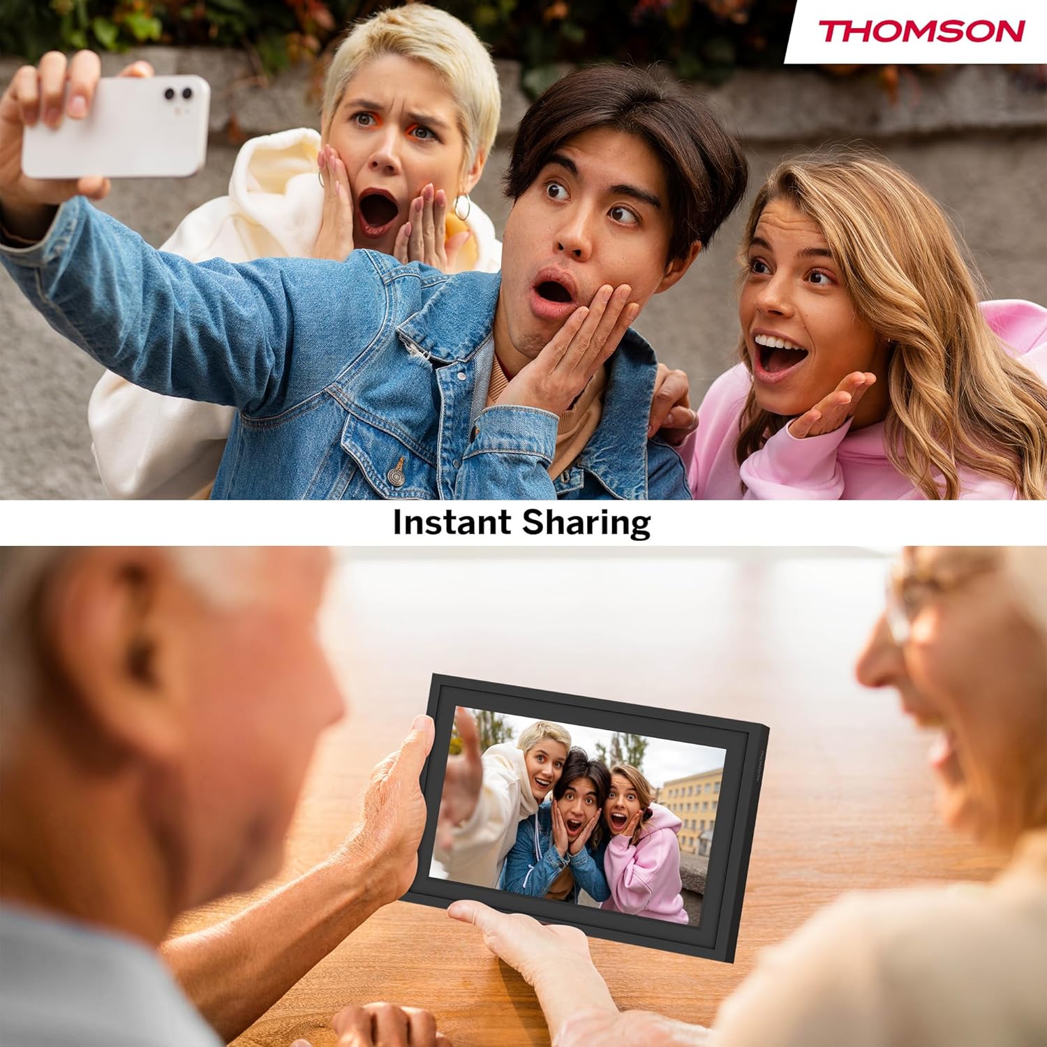 Thomson Cornice Digitale 10 Pollici HD IPS Touch, Nero - immagine 10