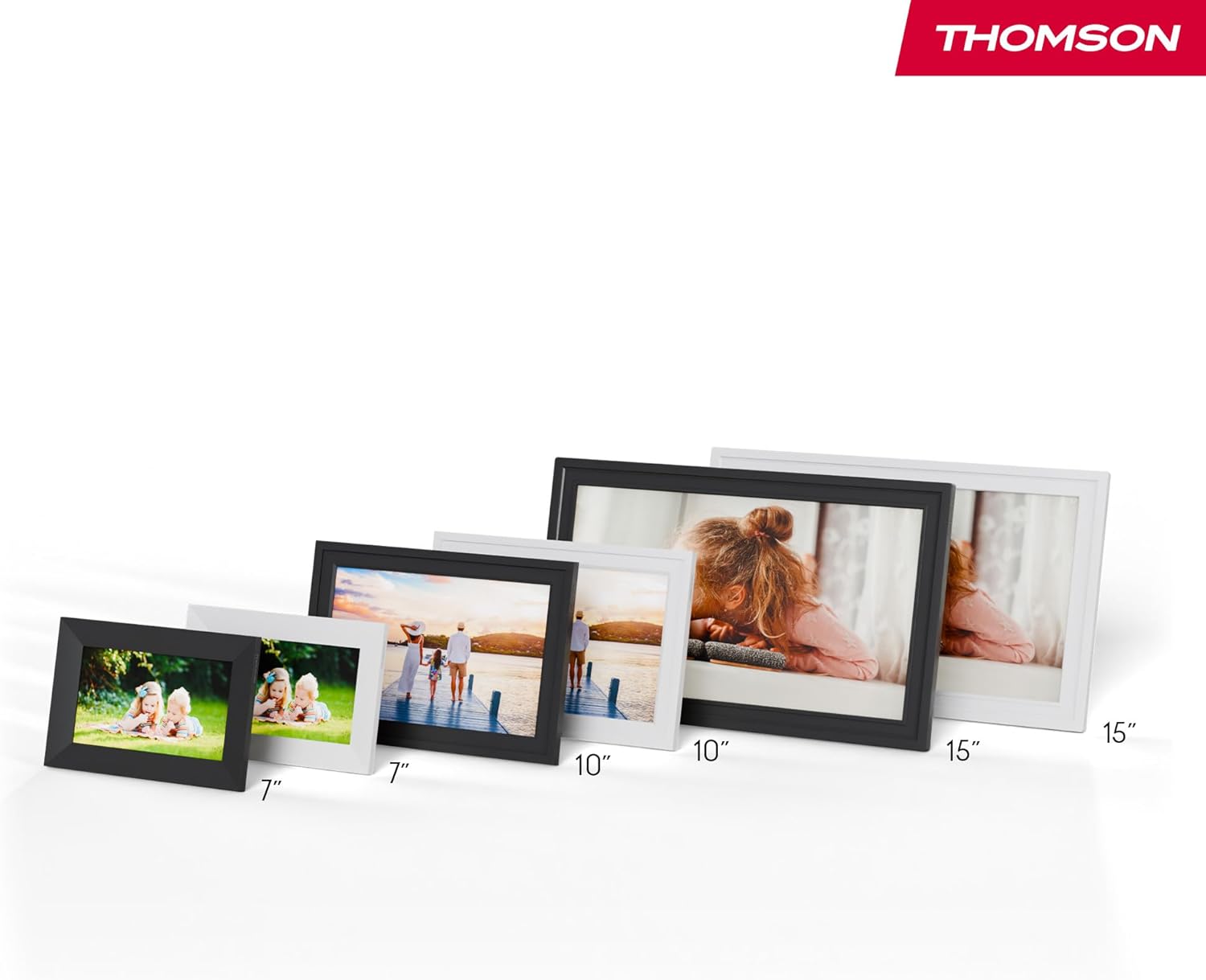 Thomson Cornice Digitale 10 Pollici HD IPS Touch, Nero - immagine 3