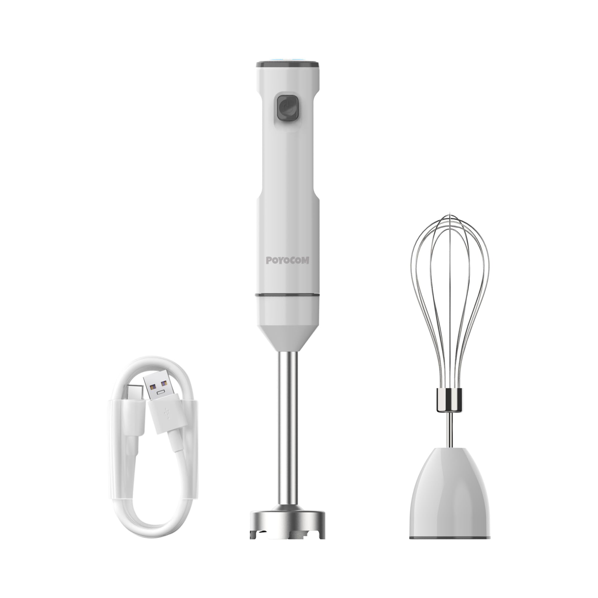 Frullatore a Immersione Senza Fili Ricaricabile - Bianco