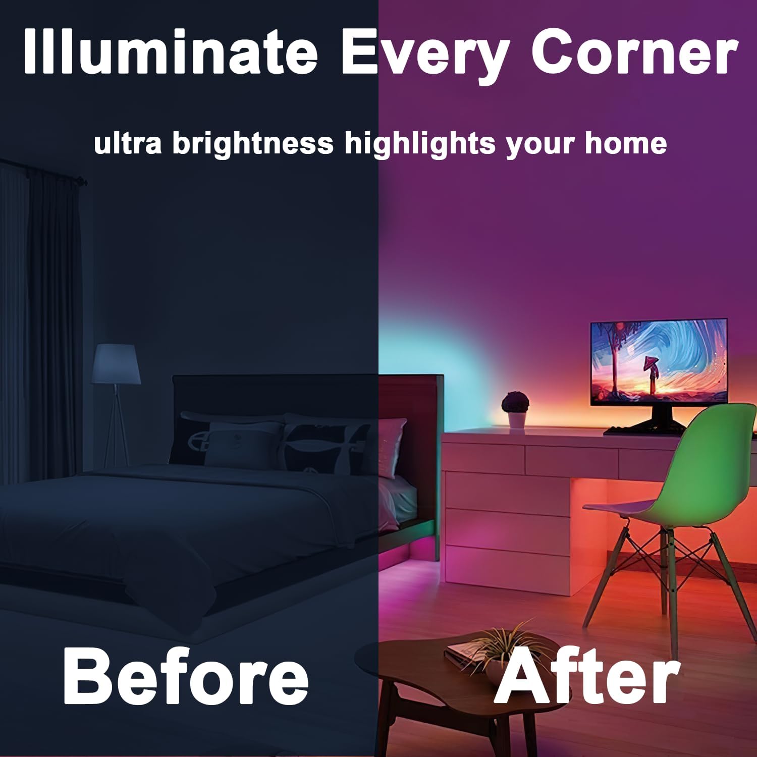 Profilo LED in Alluminio 12 Pezzi per Strisce 16mm - immagine 5