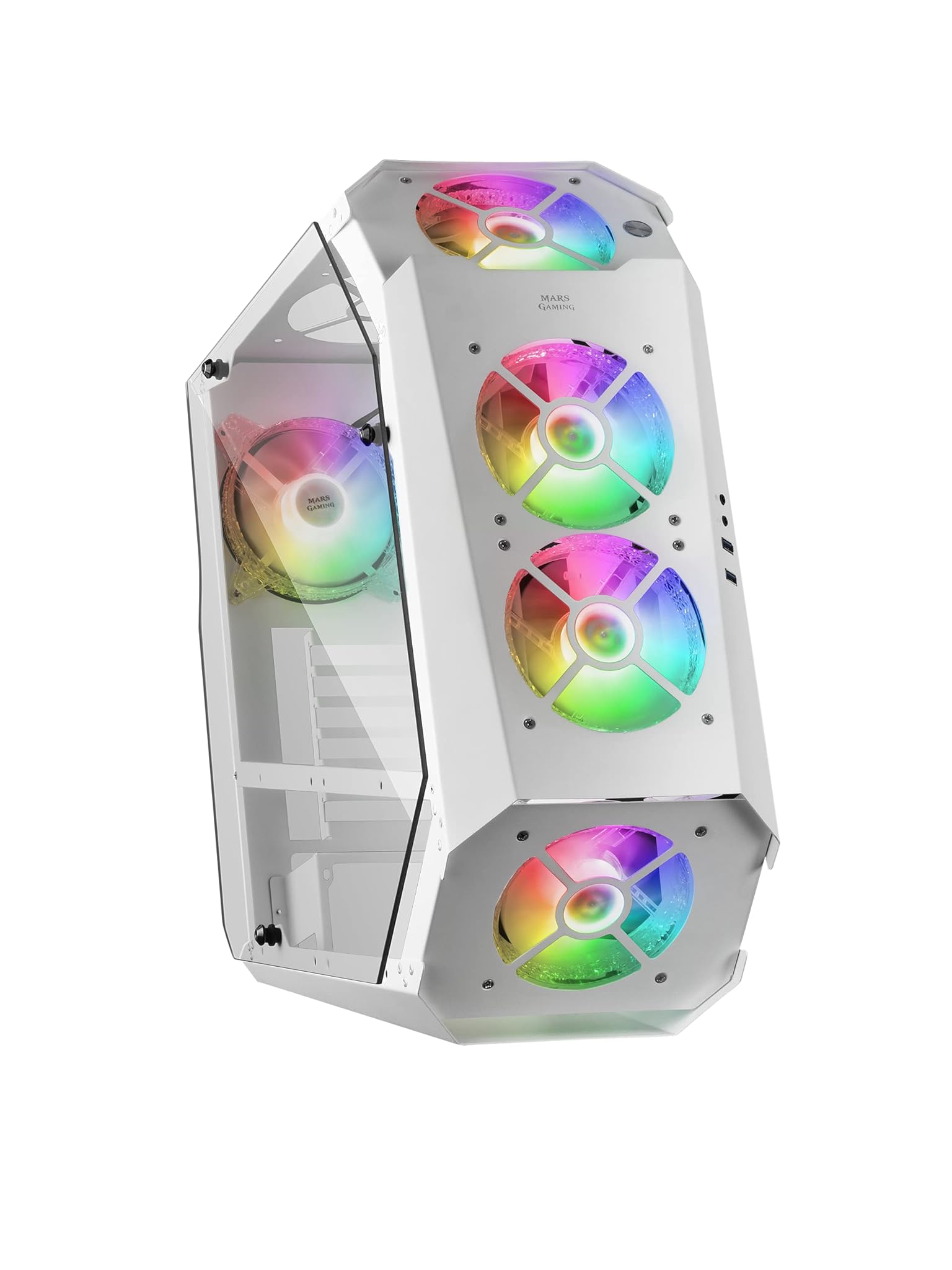 MARSGAMING MC51W - Case Gaming PC ATX, Bianco