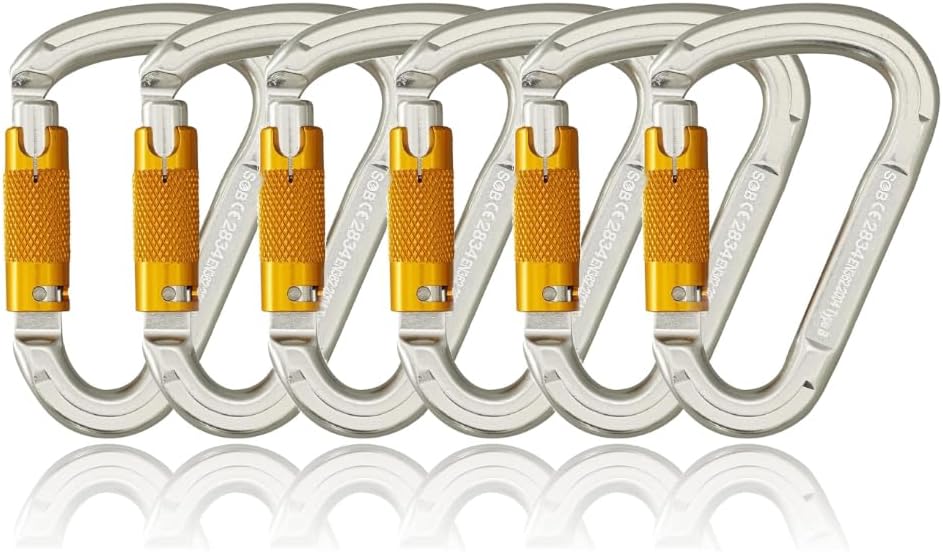 Sob Moschettone Arrampicata con Porta a Vite 2 Pezzi - immagine 1