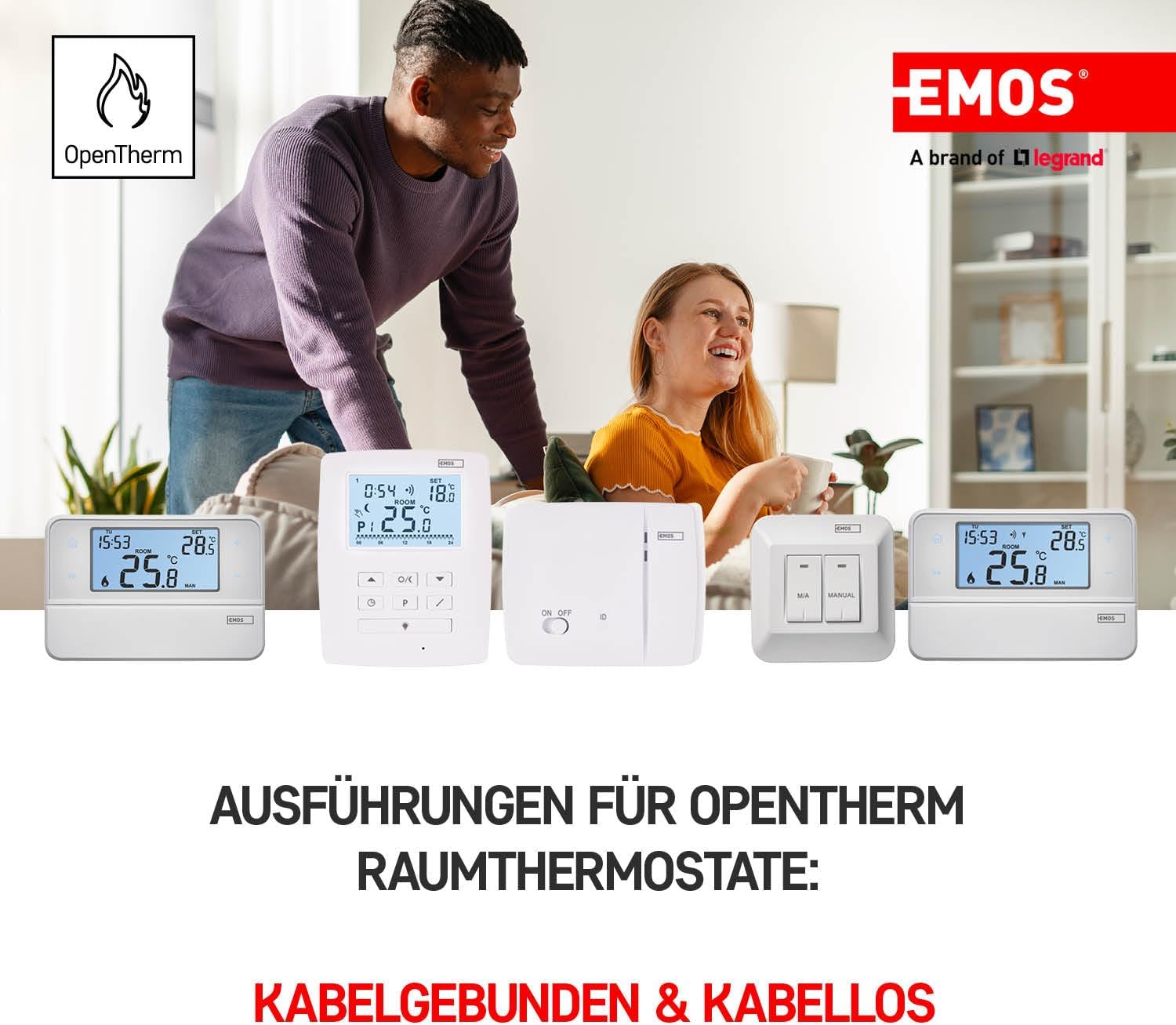 Emos Termostato Wireless OpenTherm Programmabile - immagine 6