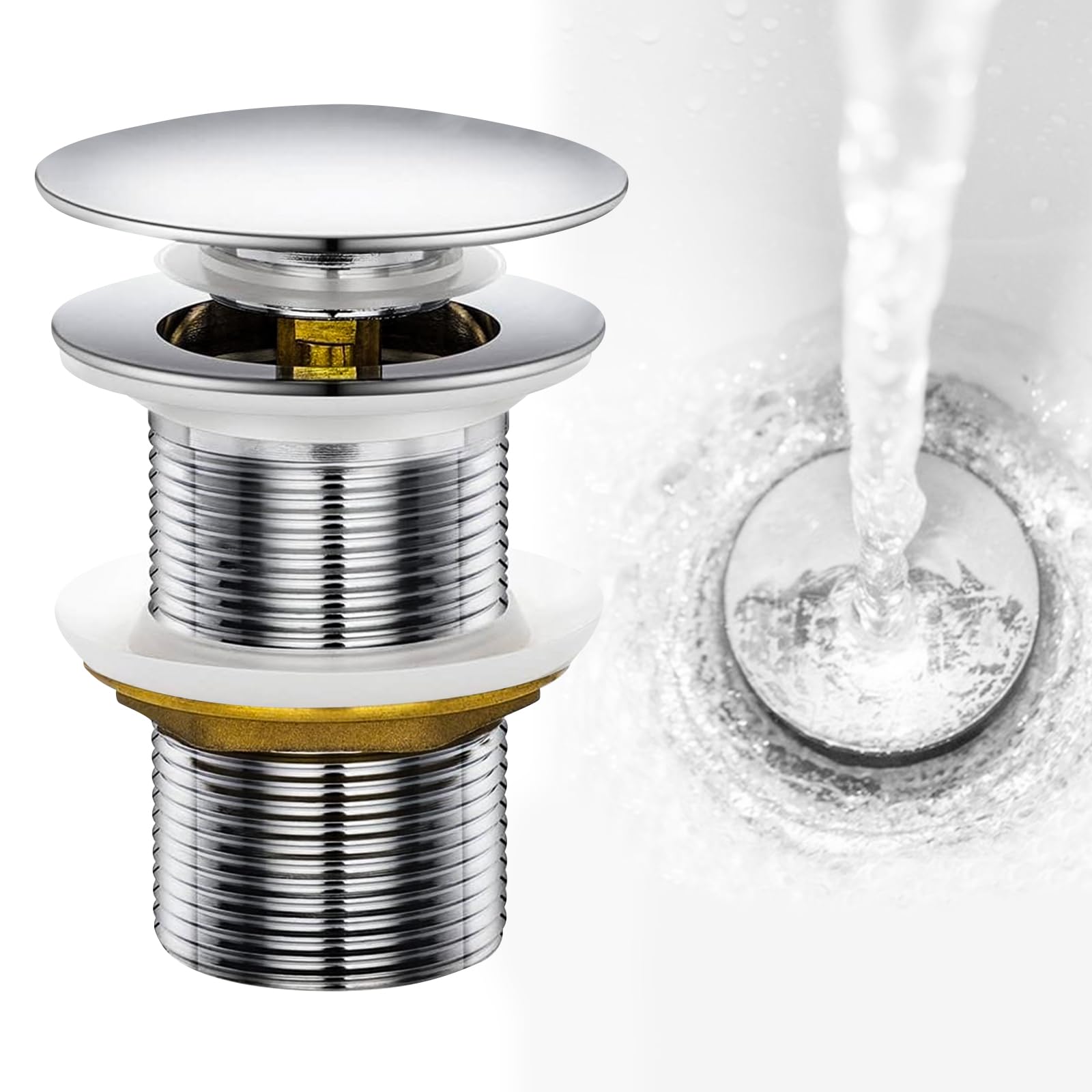 Fousenuk Piletta Lavabo Bagno Pop Up Senza Troppopieno