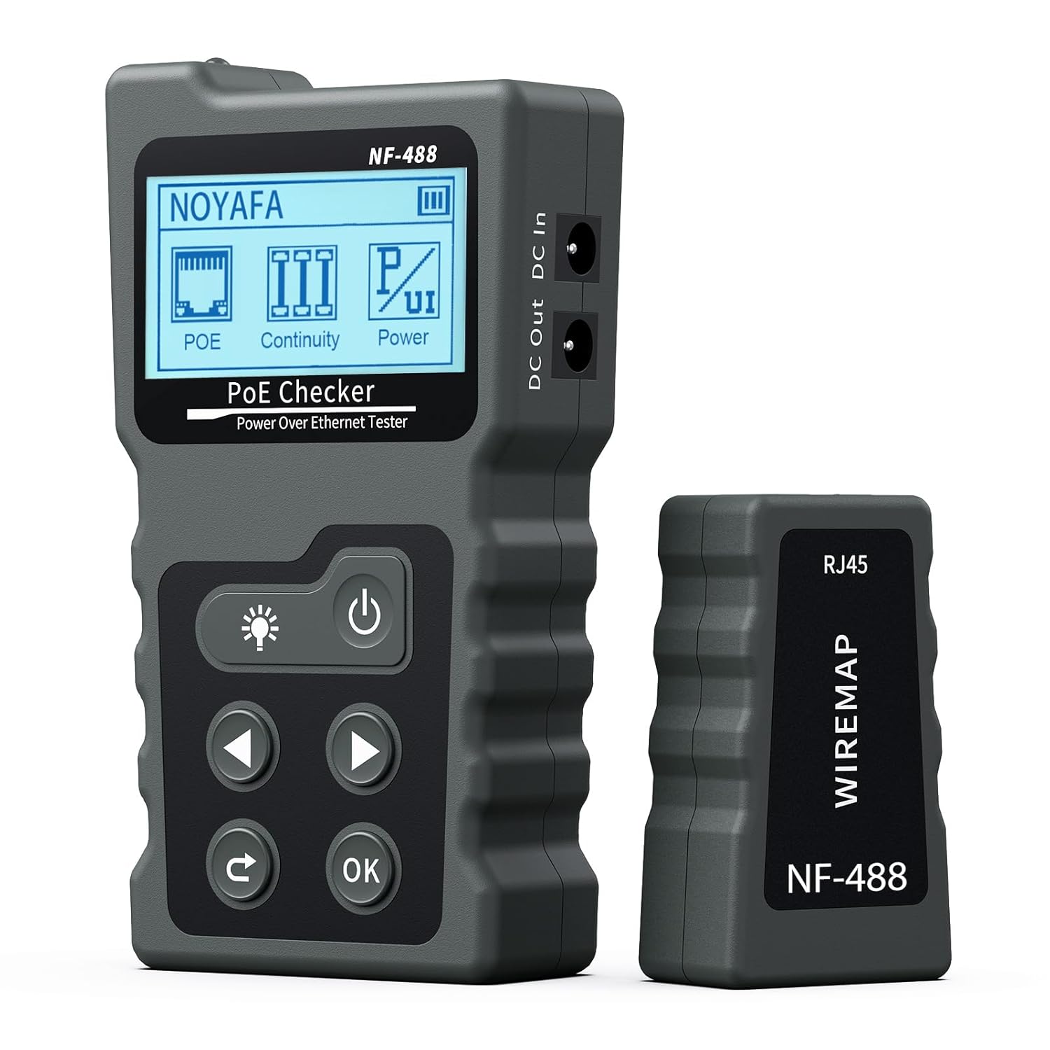 Noyafa NF-488 Tester per Cavi di Rete con LCD e POE - immagine 1