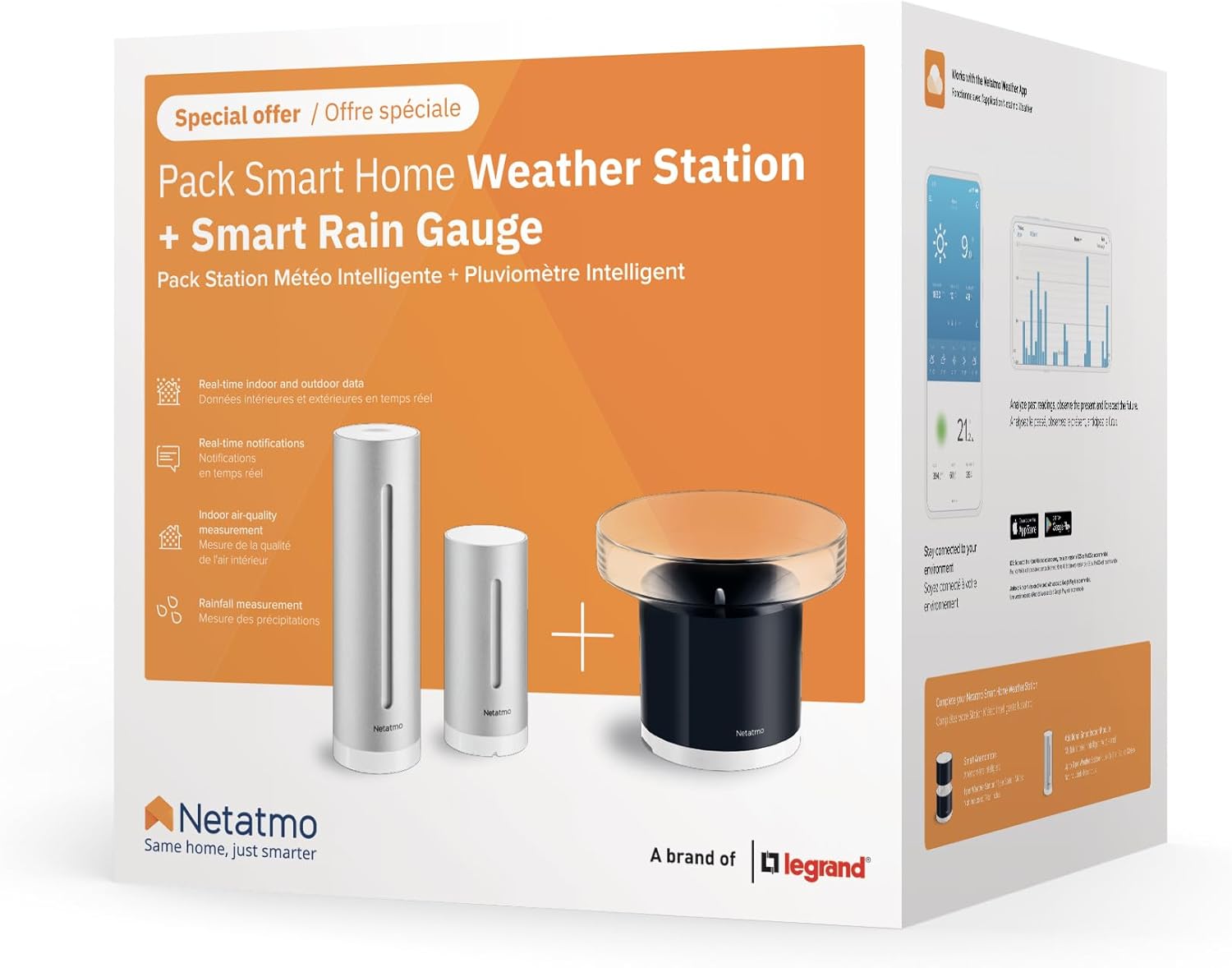 Netatmo Pack Stazione Meteo con Sensore Esterno e Pluviometro - immagine 2