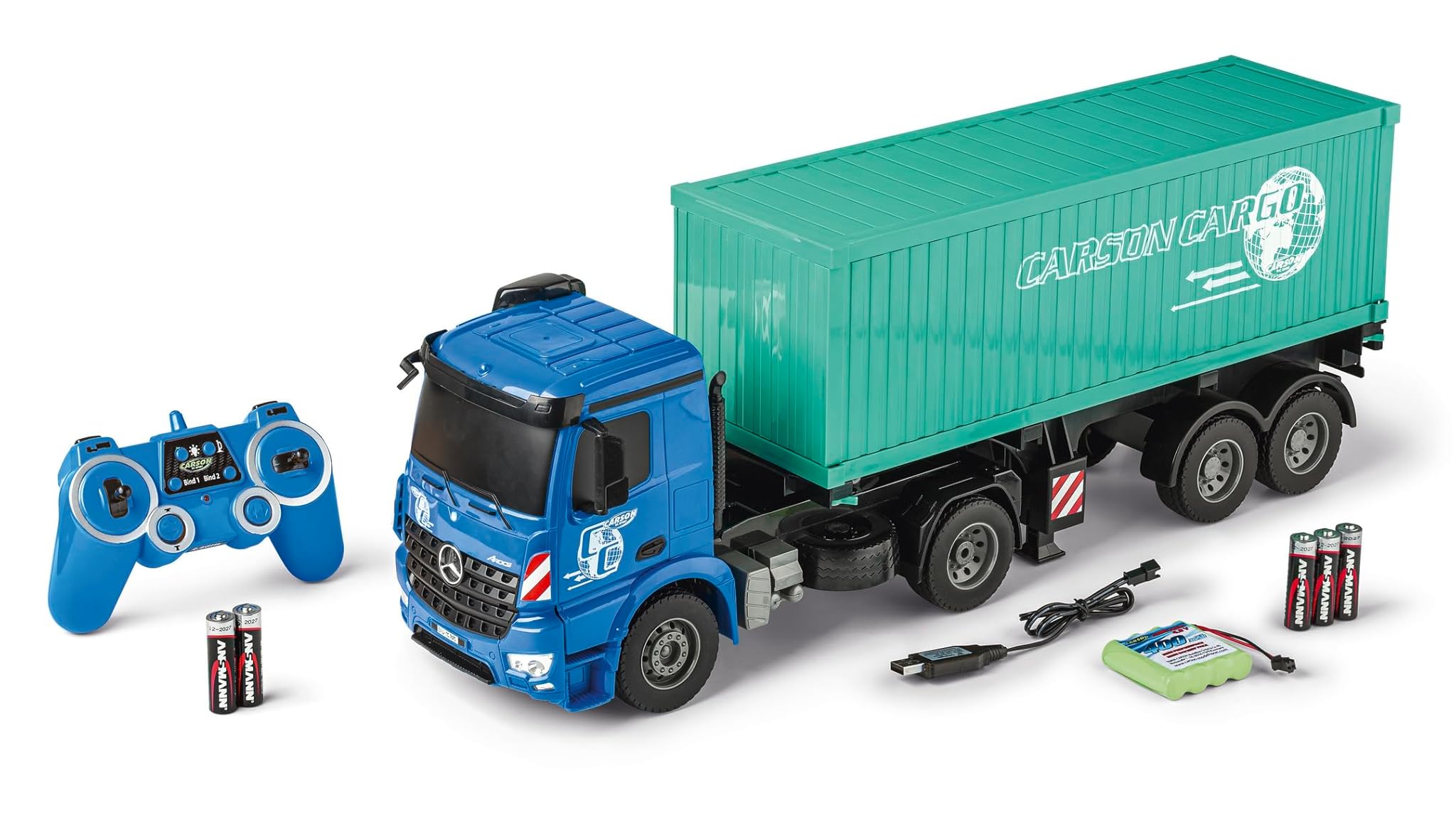 CARSON 1:20 MB Arocs con Container 100% RTR