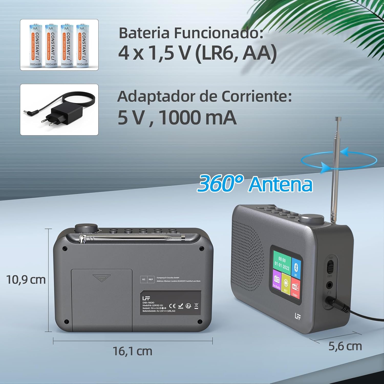 Lff Radio Digitale DAB+ e FM con Bluetooth - immagine 4