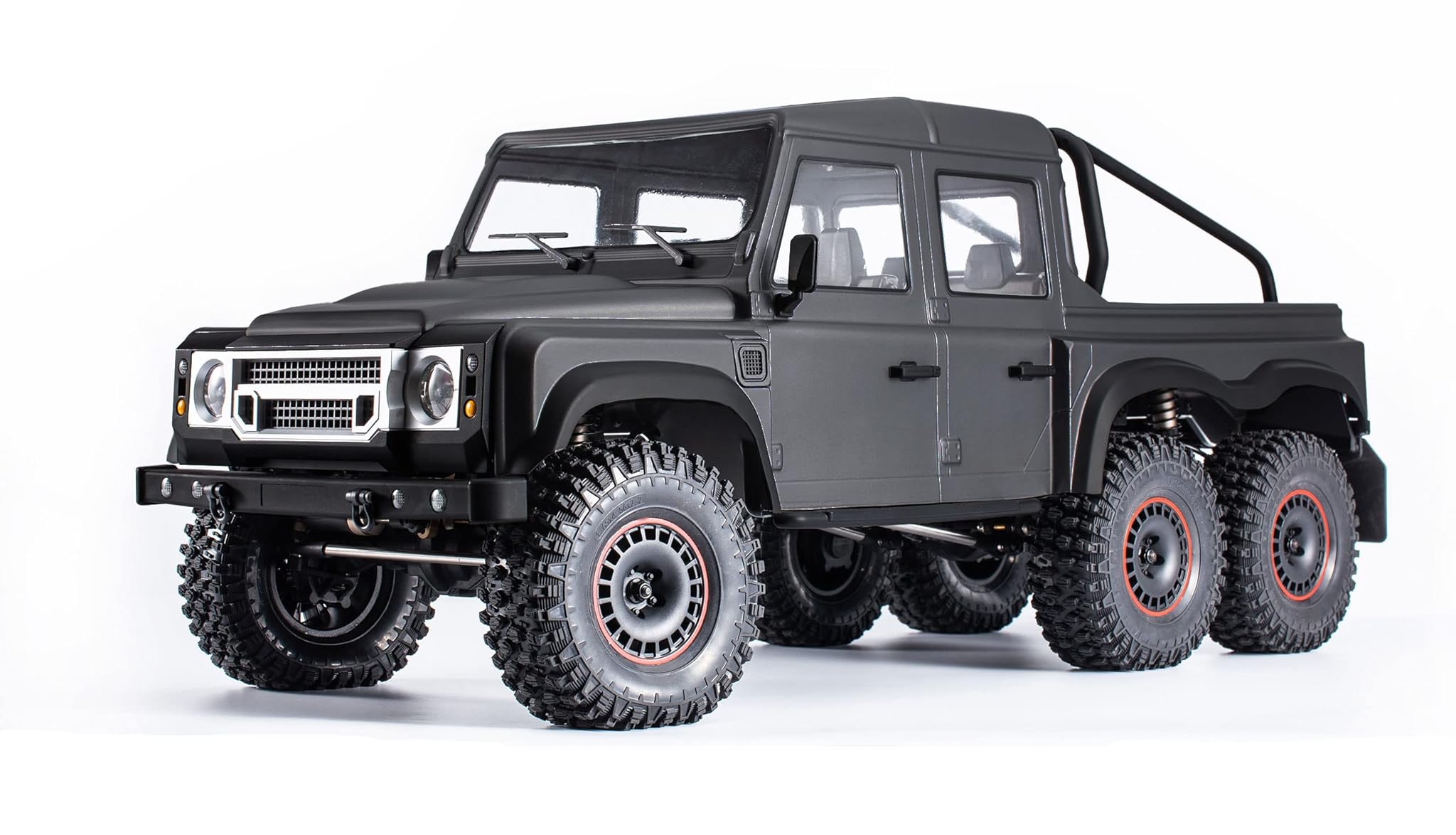 Amewi AMXRock RCX10.3B Scale Crawler 6x6 Pick-up 1:10 ARTR, nero RC telecomandato