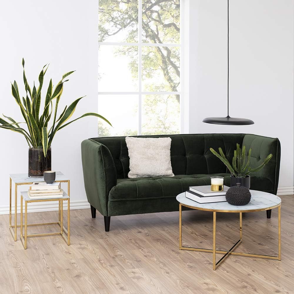  Brand - Movian Rom - Tavolo da lampada, 80 x 80 x 45 cm, bianco - immagine 2