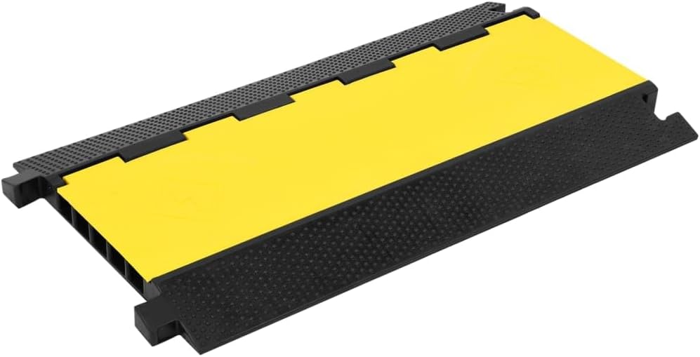 vidaXL Dosso Passacavi con 5 Canali 90 cm in Gomma - immagine 1