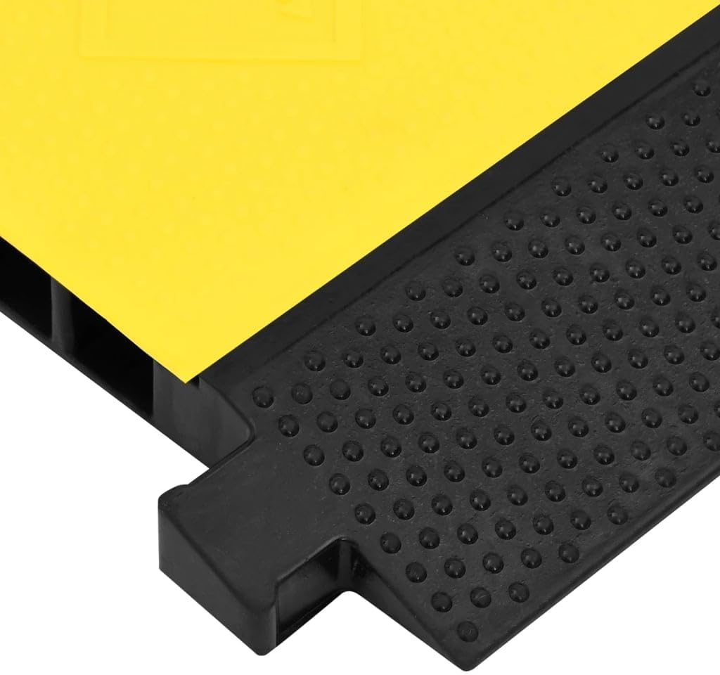 vidaXL Dosso Passacavi con 5 Canali 90 cm in Gomma - immagine 5