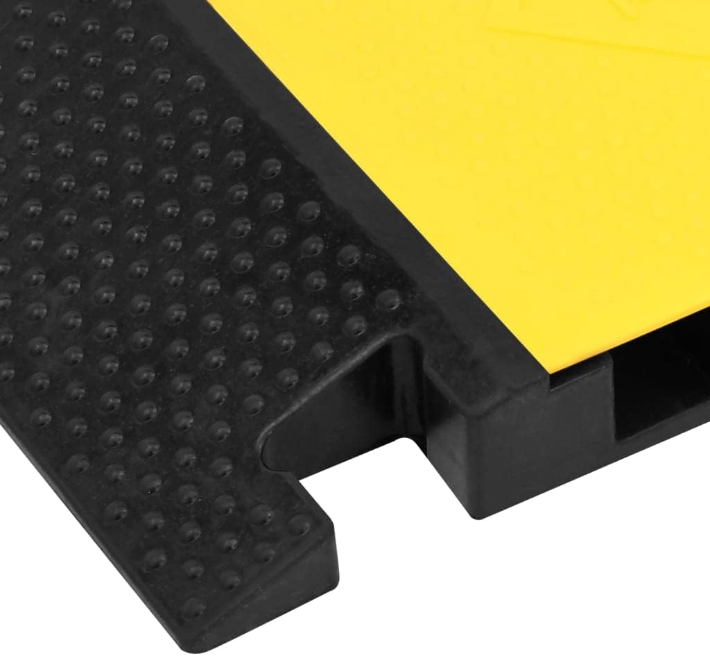 vidaXL Dosso Passacavi con 5 Canali 90 cm in Gomma - immagine 6