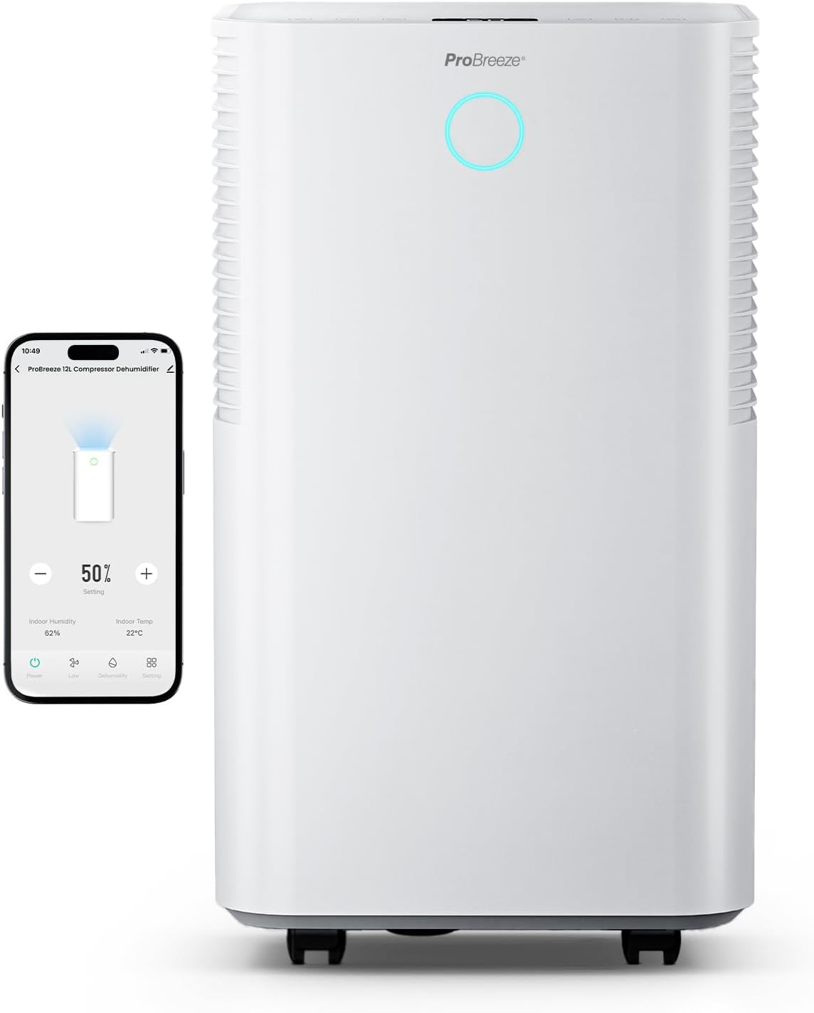 Pro Breeze OmniDry Deumidificatore 12L/Giorno con WiFi - immagine 1