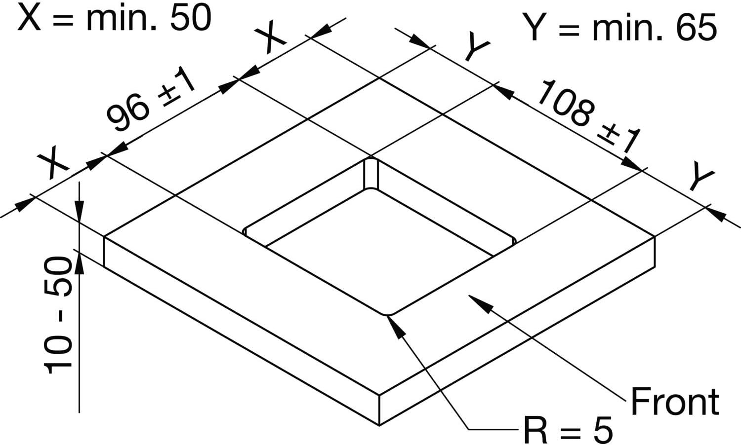 Evoline 159311010800 Porta Push Nero - immagine 2
