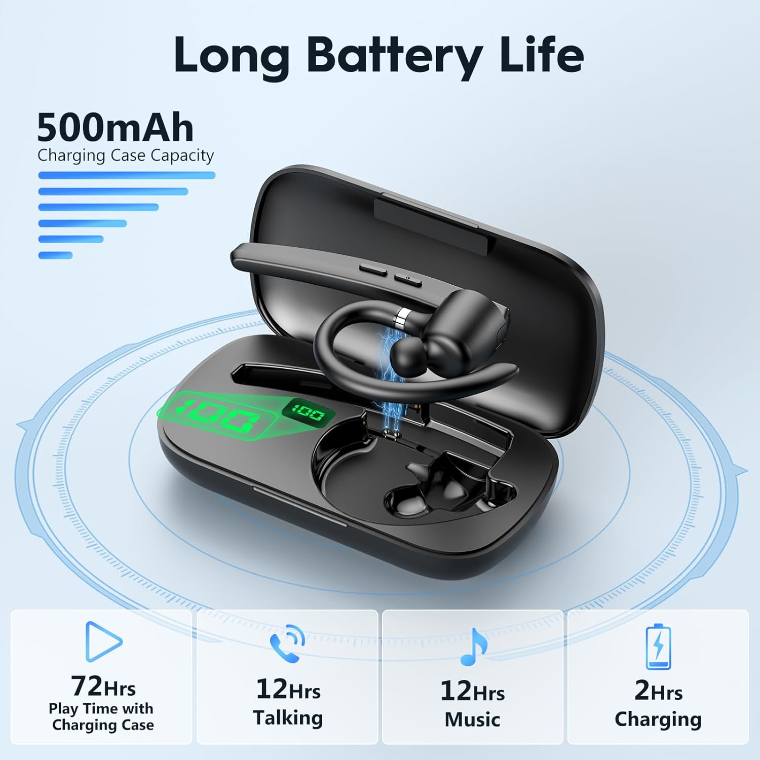 New Bee V5.1 Auricolare Bluetooth Singolo (2 pezzi) - immagine 2