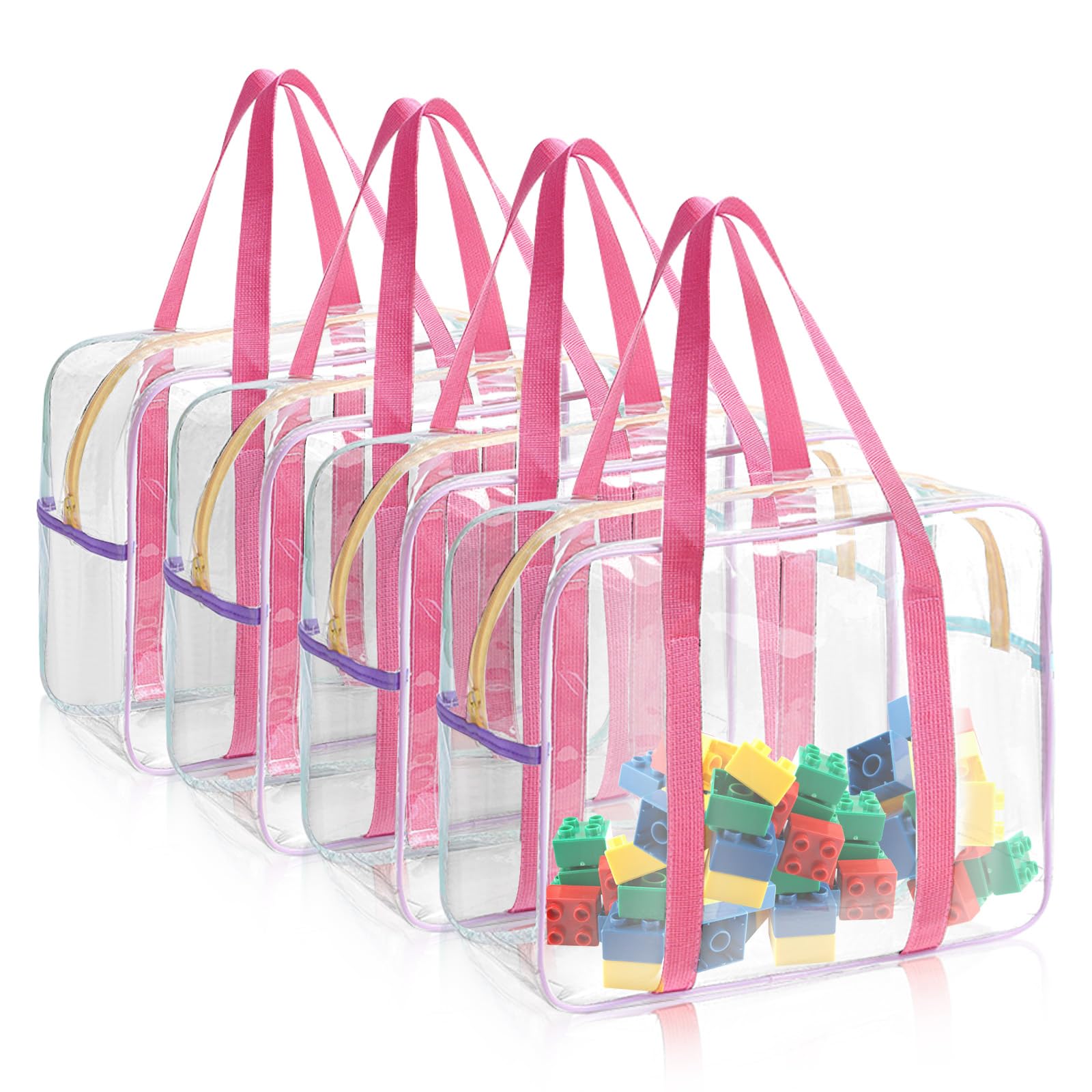 Lele Life Sacchetti trasparenti extra large 4 pz 35x24x13 cm