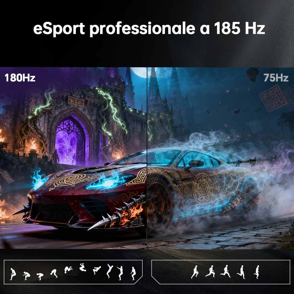 Ktc Monitor Gaming Curvo 27 Pollici QHD 180Hz - immagine 3