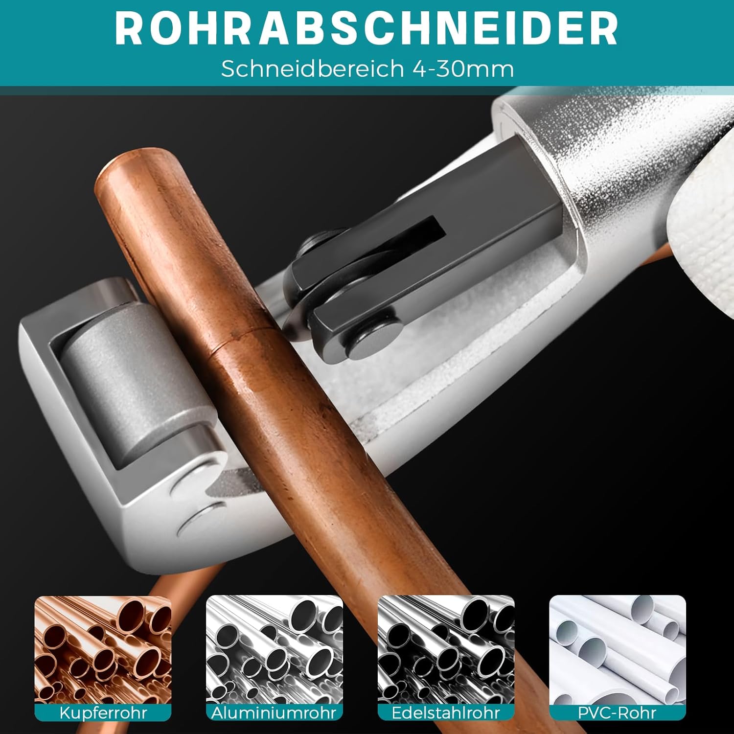 Pinza a Pressa Professionale per Tubi Rame Profilo U - immagine 3