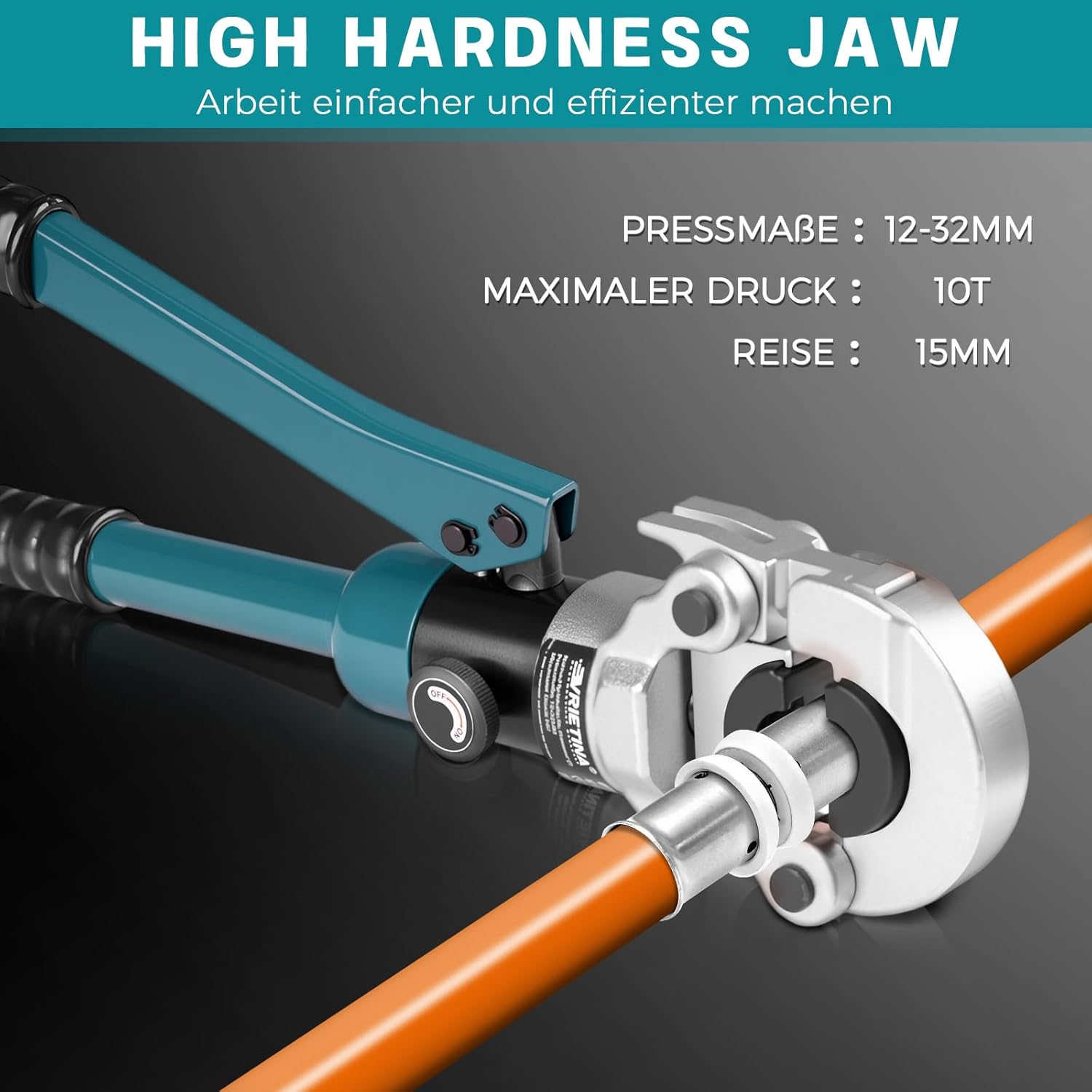 Pinza a Pressa Professionale per Tubi Rame Profilo U - immagine 4