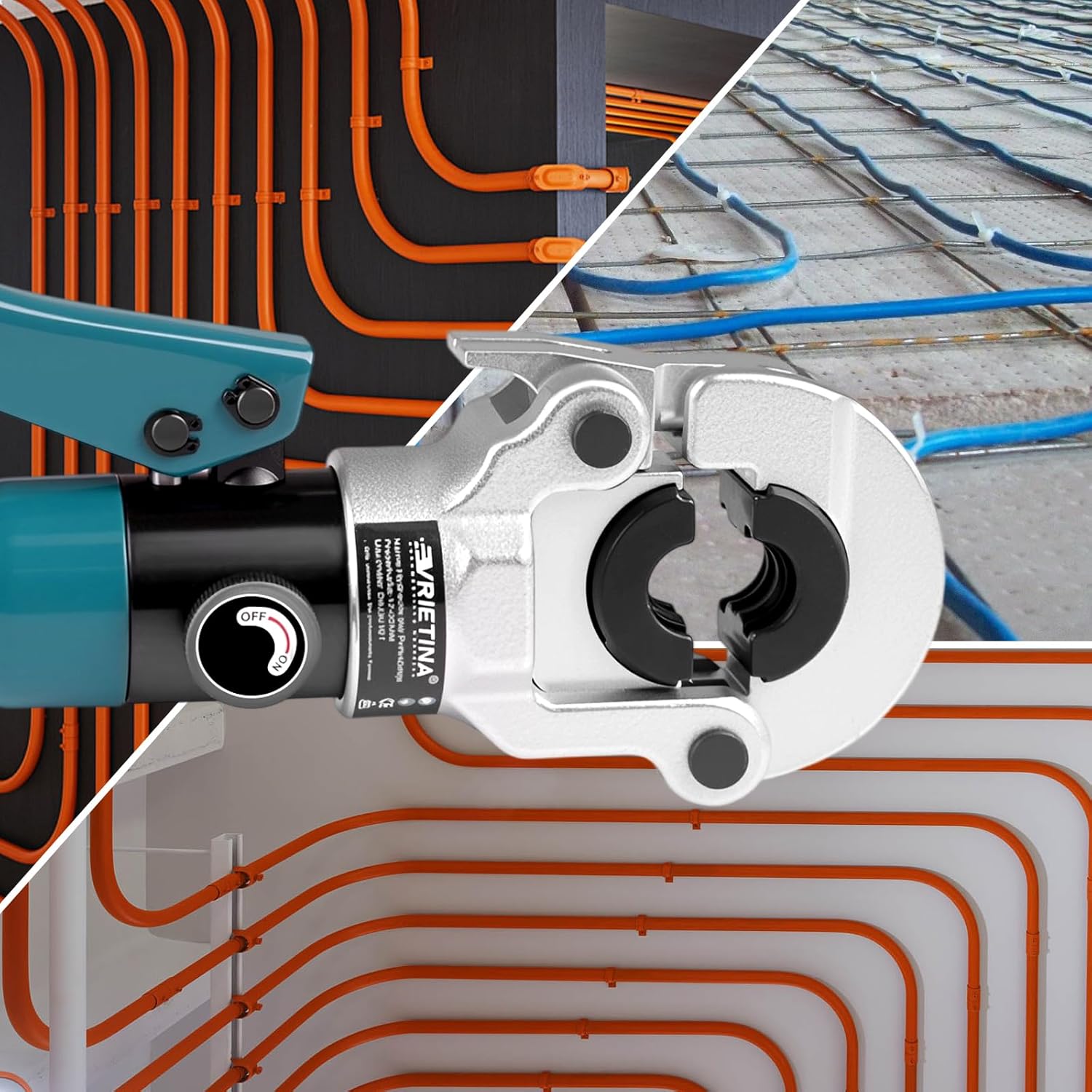 Pinza a Pressa Professionale per Tubi Rame Profilo U - immagine 6