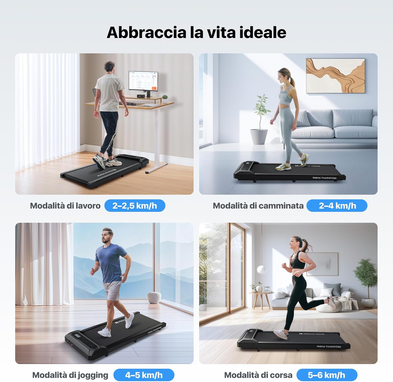 Mobvoi Walking Pad Tapis Roulant AI 2-in-1 6 km/h - immagine 2