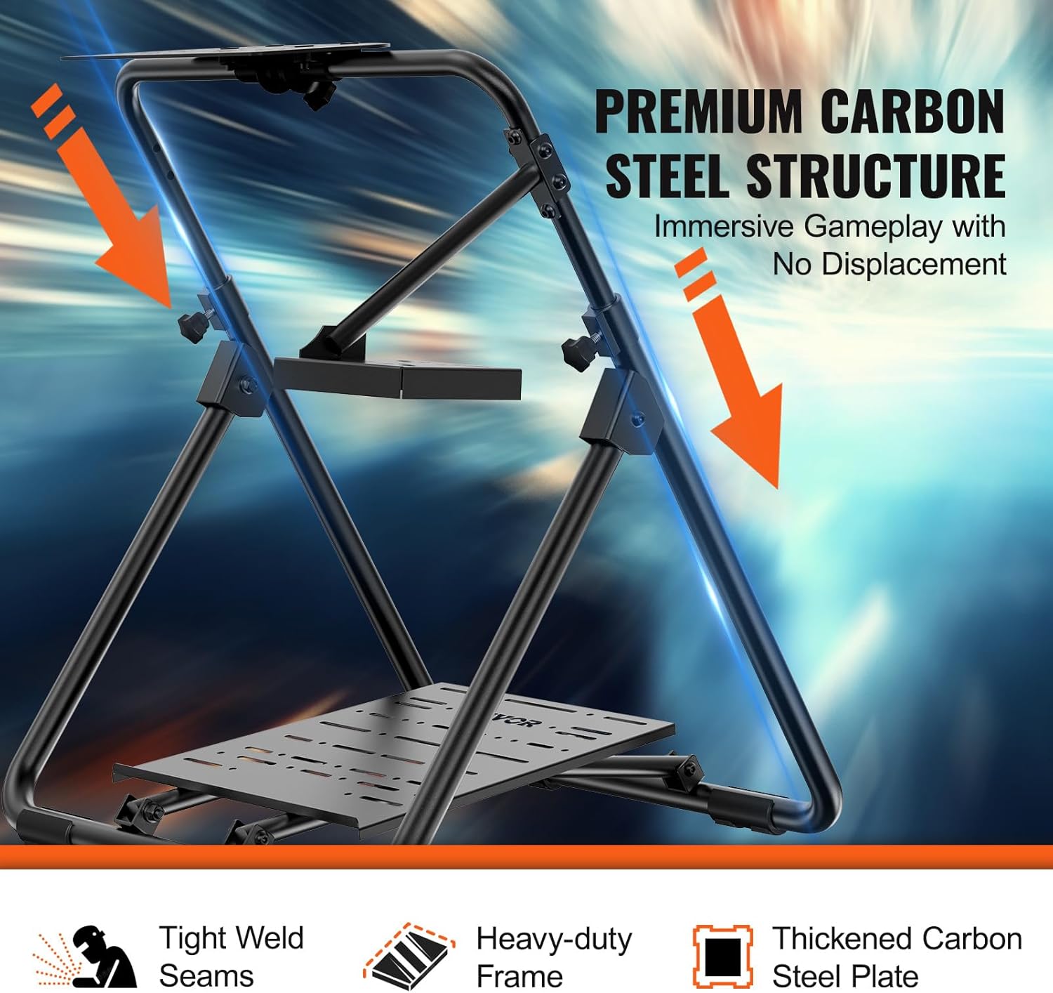 Vevor Supporto Pieghevole Universale per Volante da Corsa - immagine 3