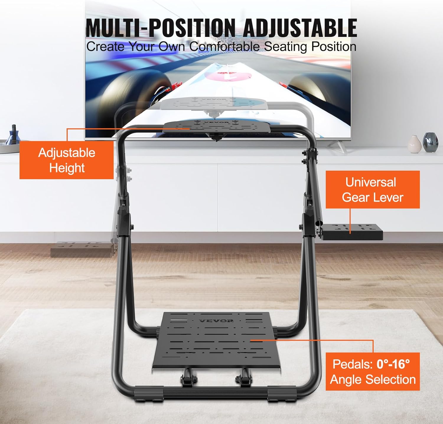 Vevor Supporto Pieghevole Universale per Volante da Corsa - immagine 4