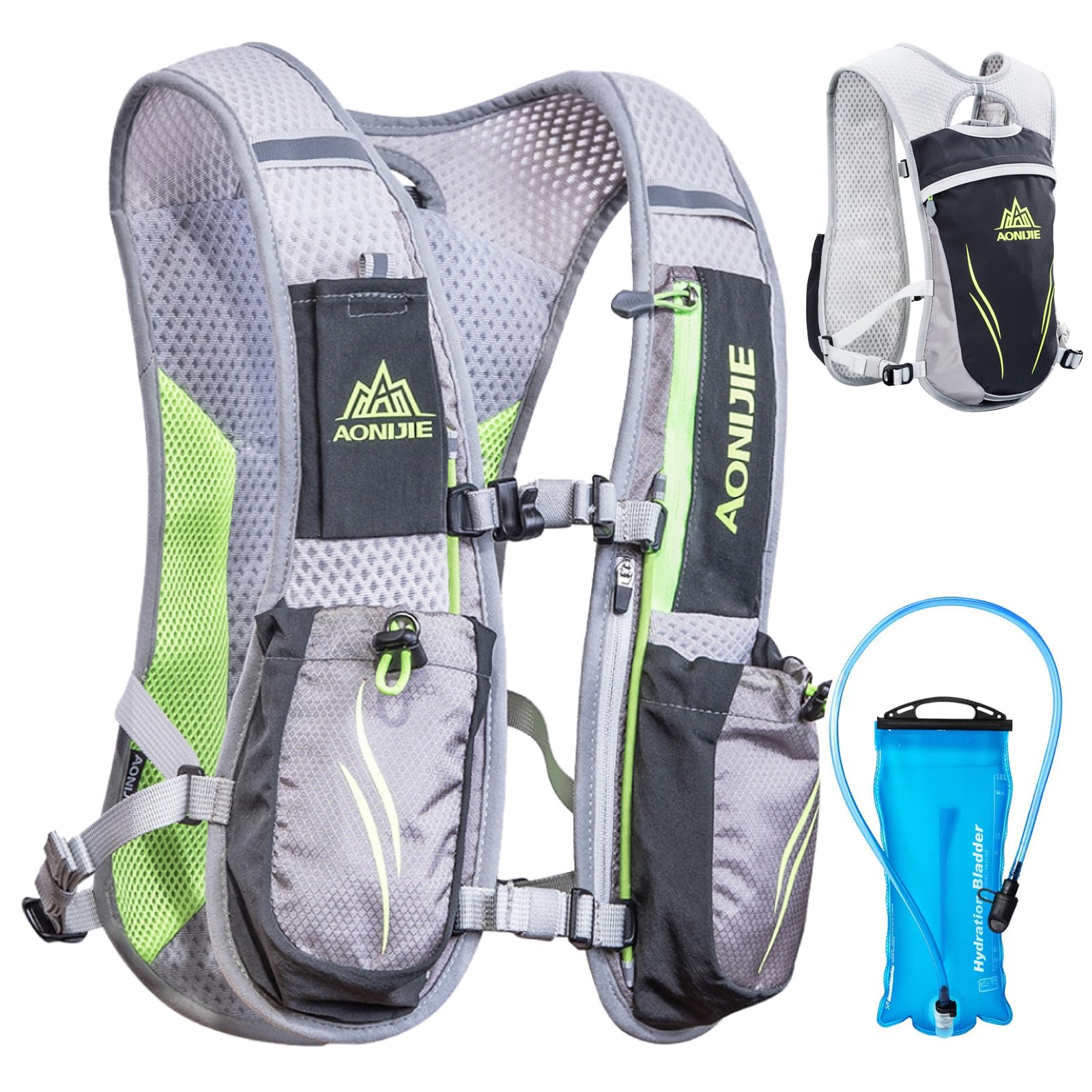 Triwonder Zaino Trail Running 5,5L con Borraccia