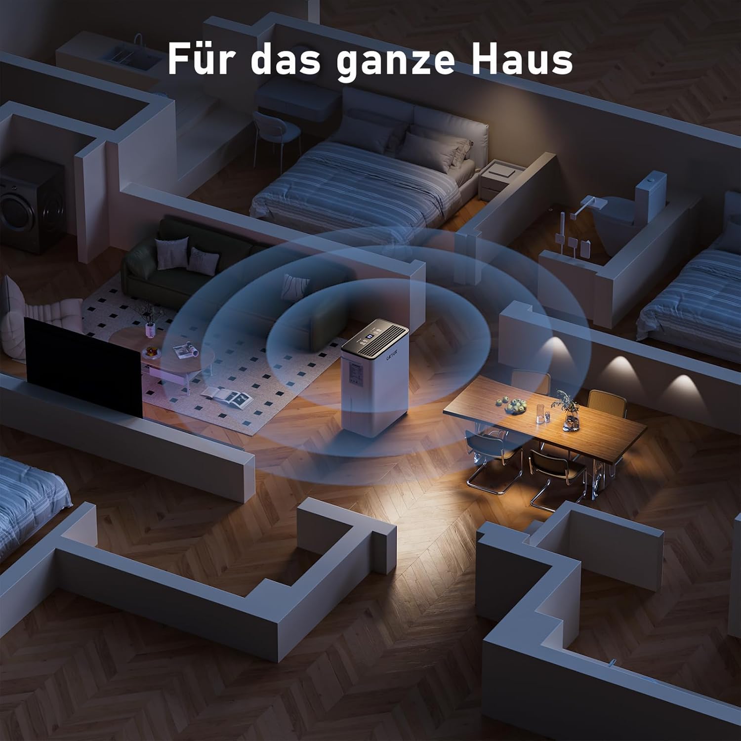 Okyuk Deumidificatore Casa Muffa 10 L, Bianco - immagine 6