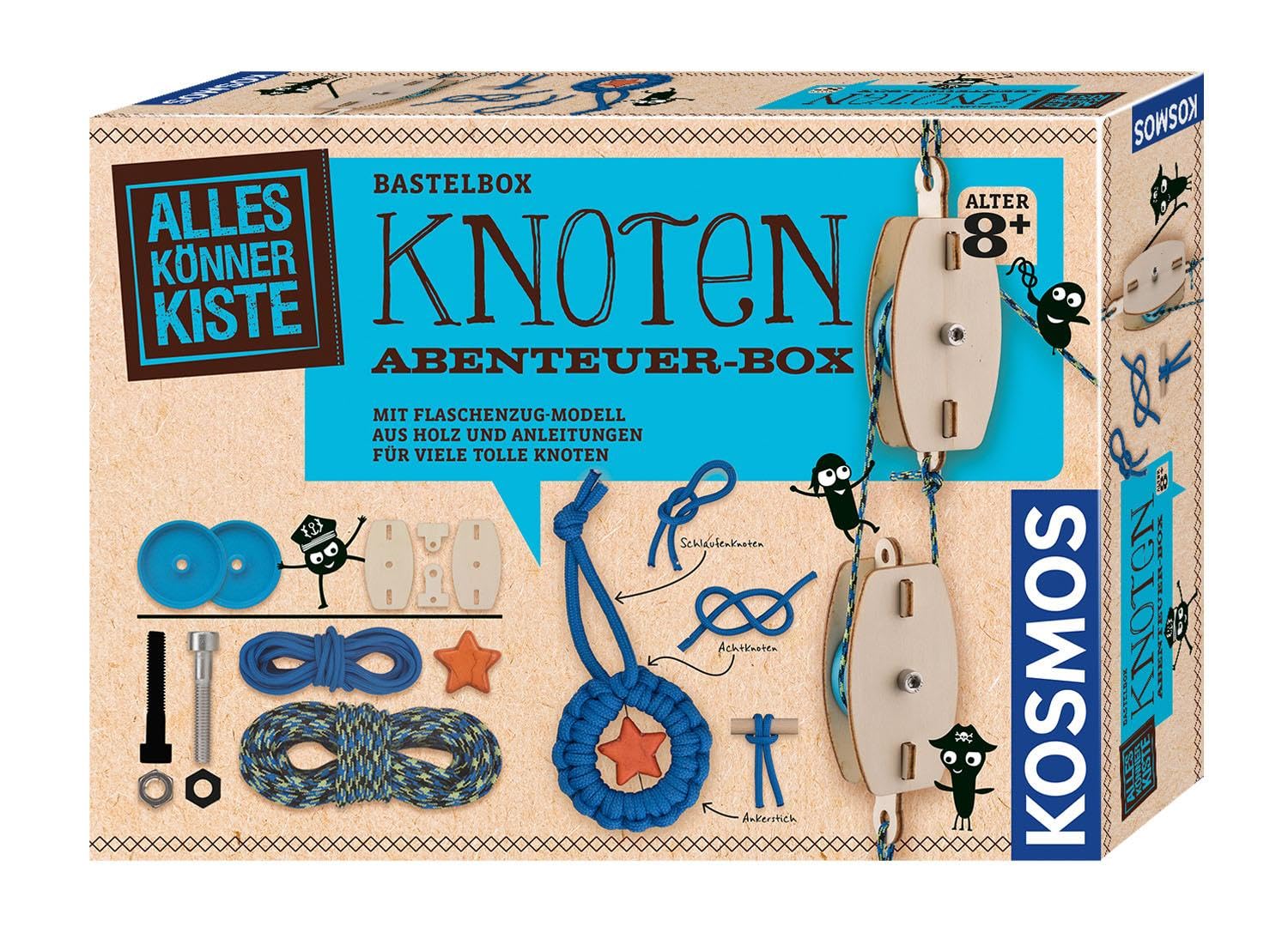 Franckh-Kosmos Bastelbox Knoten Abenteuer-Box: Bastel-Set