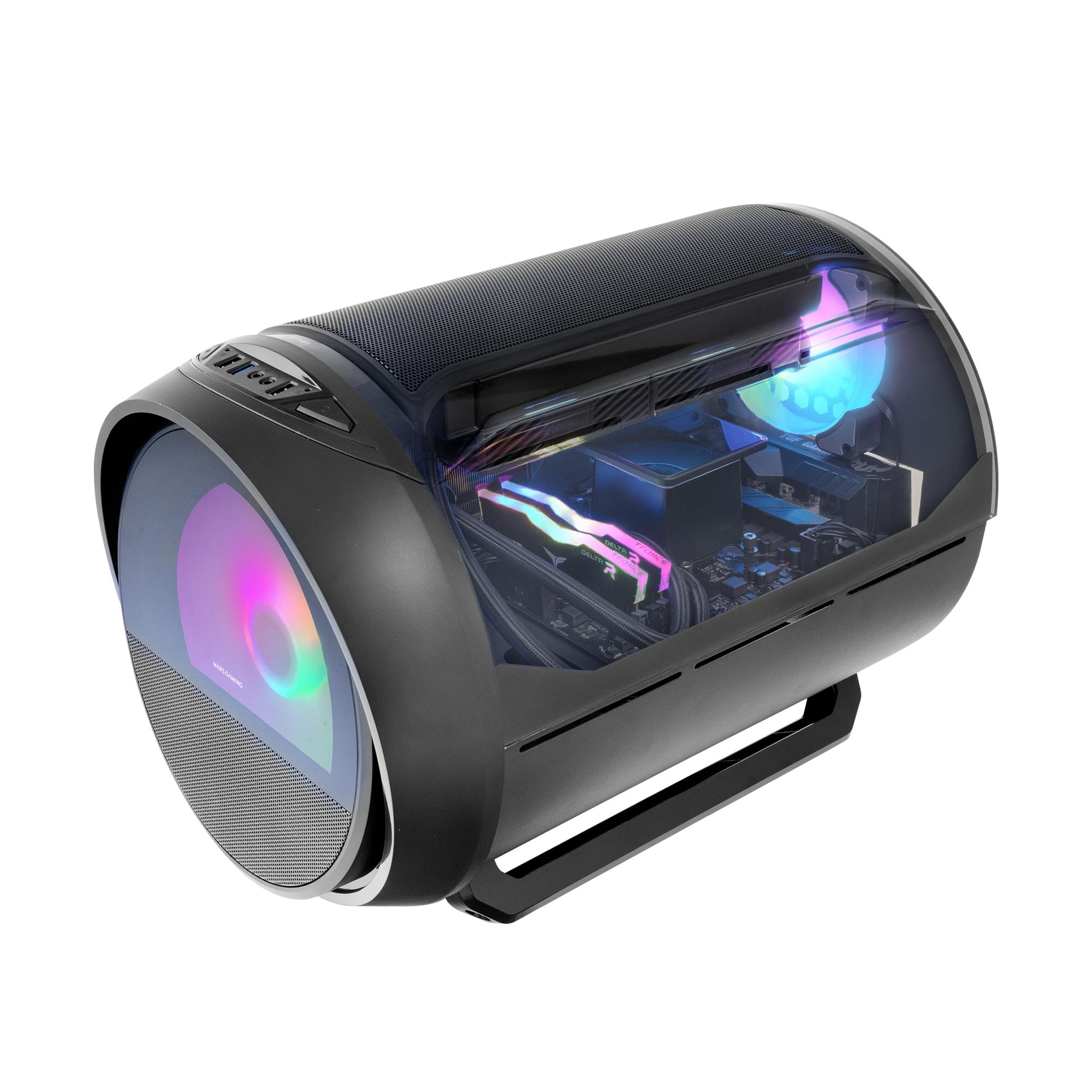 Mars Gaming MC-CYLON - Case Gaming MicroATX, Nero