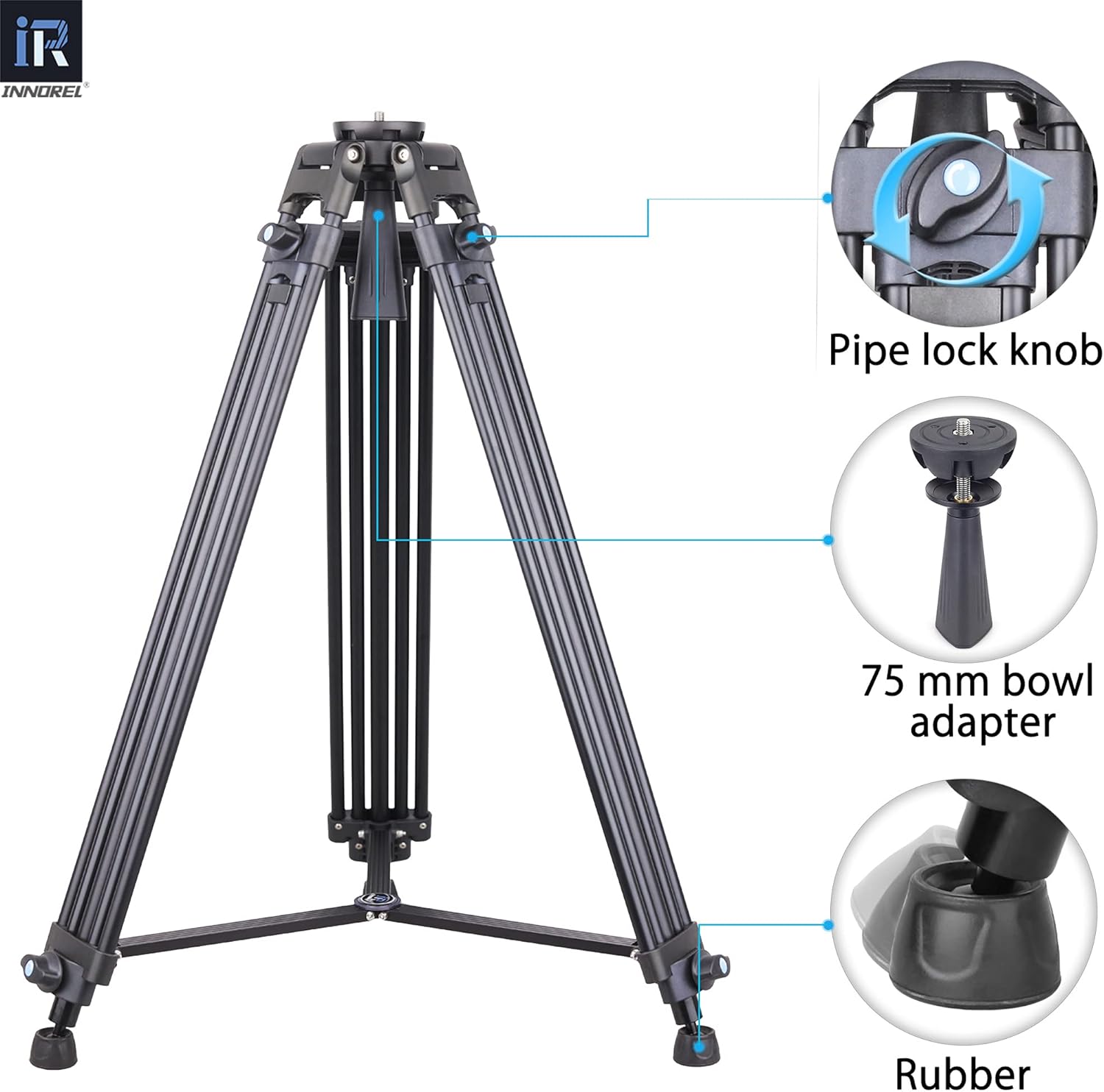 INNOREL VT80 Treppiede Video (Solo Treppiede) - immagine 6