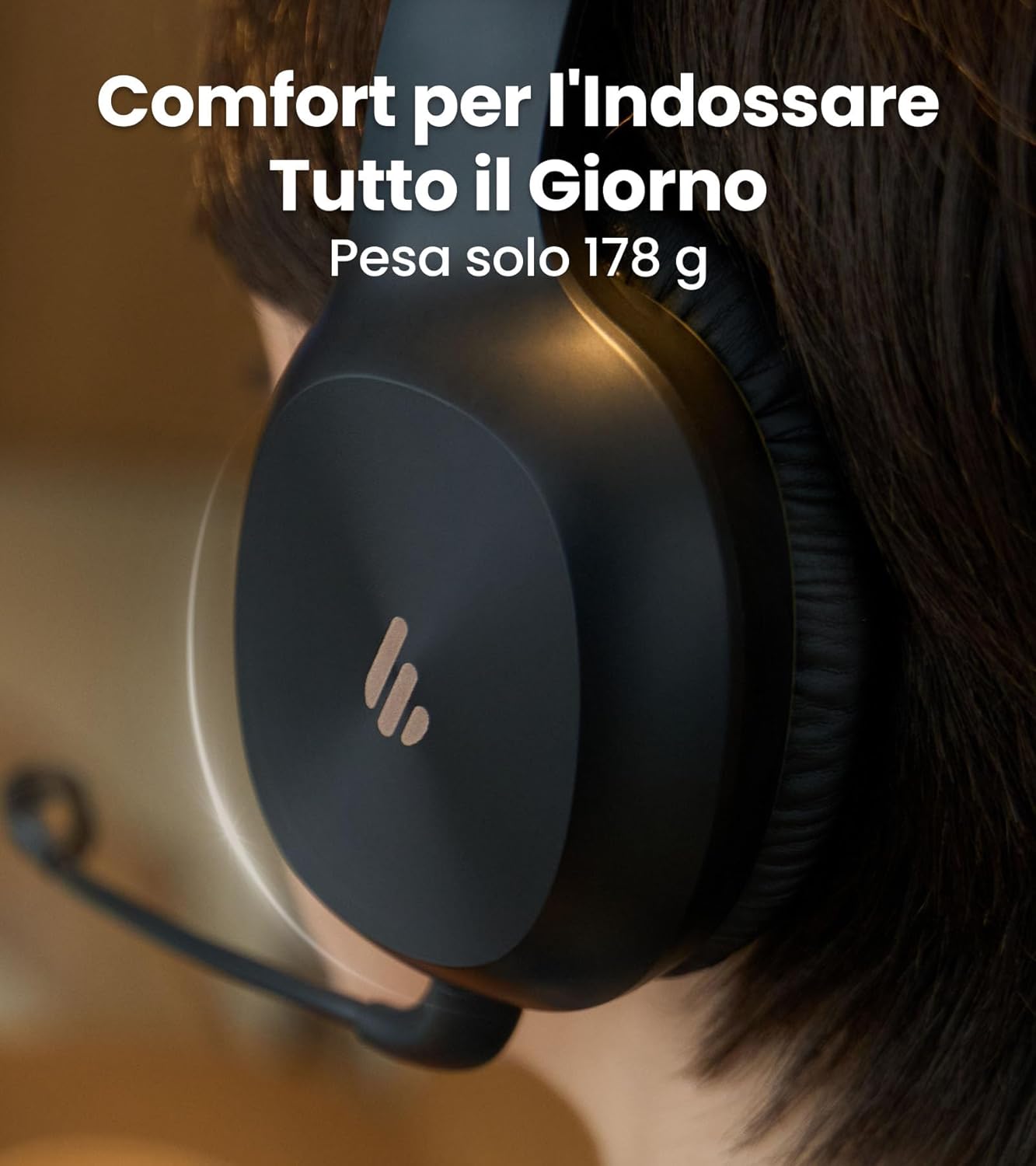 Edifier K750W Cuffie Wireless con Microfono, Nero - immagine 7
