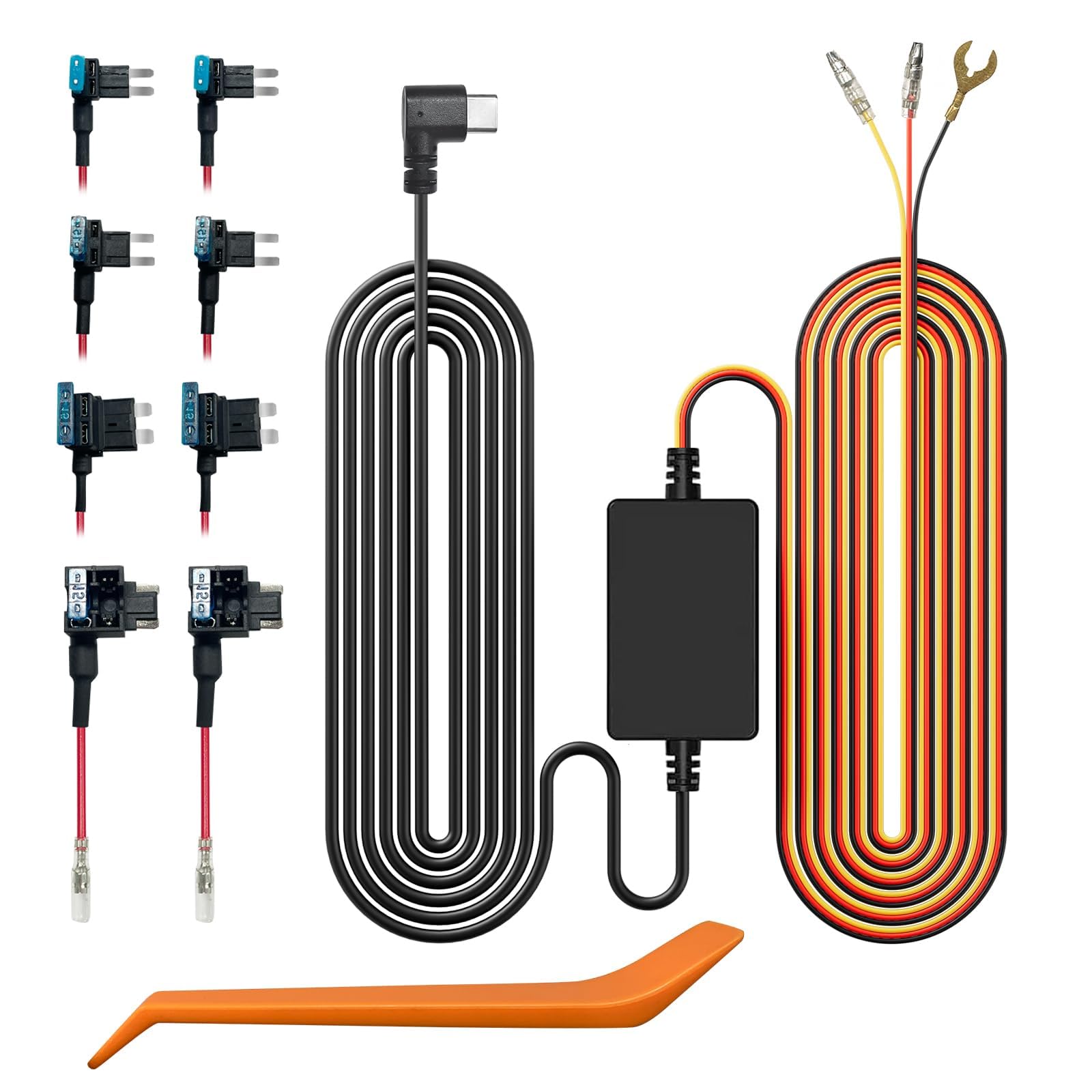 Wolfbox Kit Cablaggio Rigido Type-C per Dash Cam