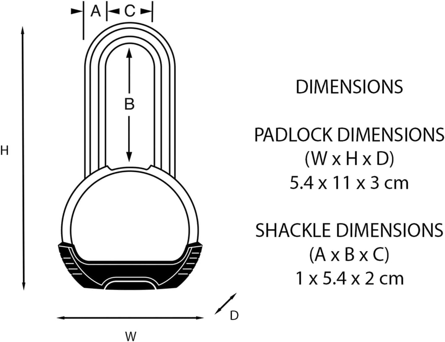 Master Lock Lucchetto Alta Sicurezza Alluminio Massiccio - immagine 3